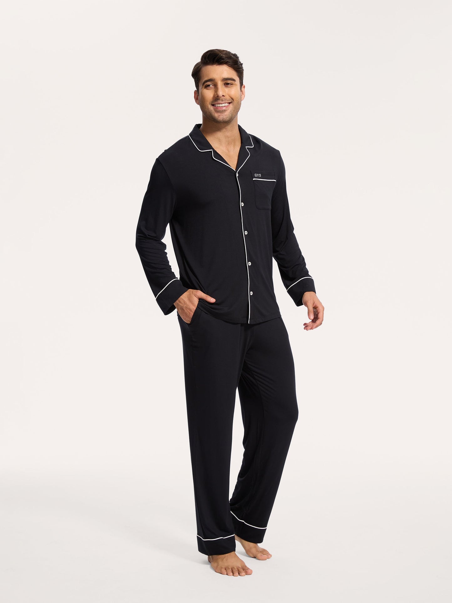 GYS Premium™ Bamboo Men Long Sleeve Pajama Sets - GYS