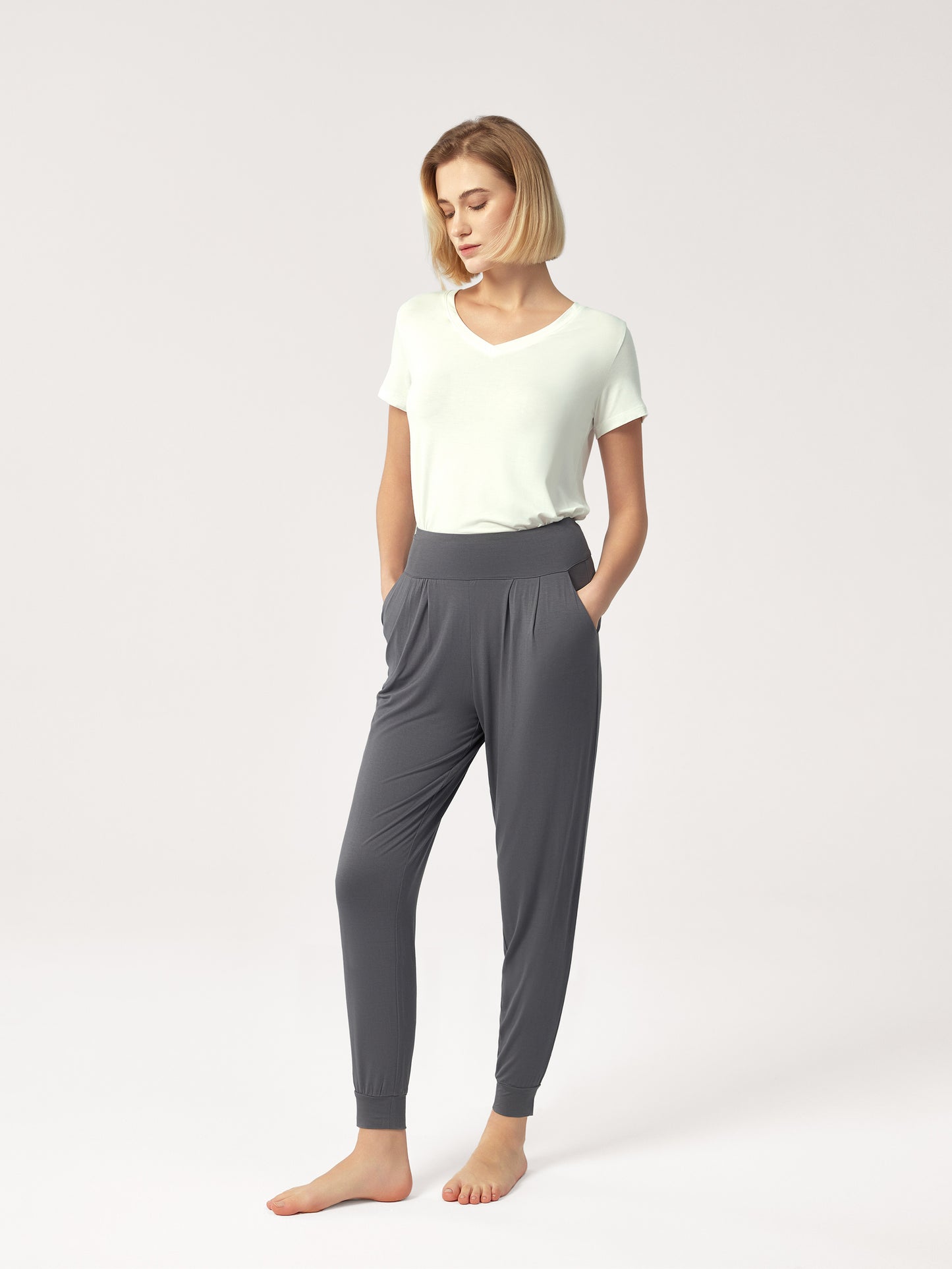 GYS Bamboo High-Rise Leisure Joggers - GYS