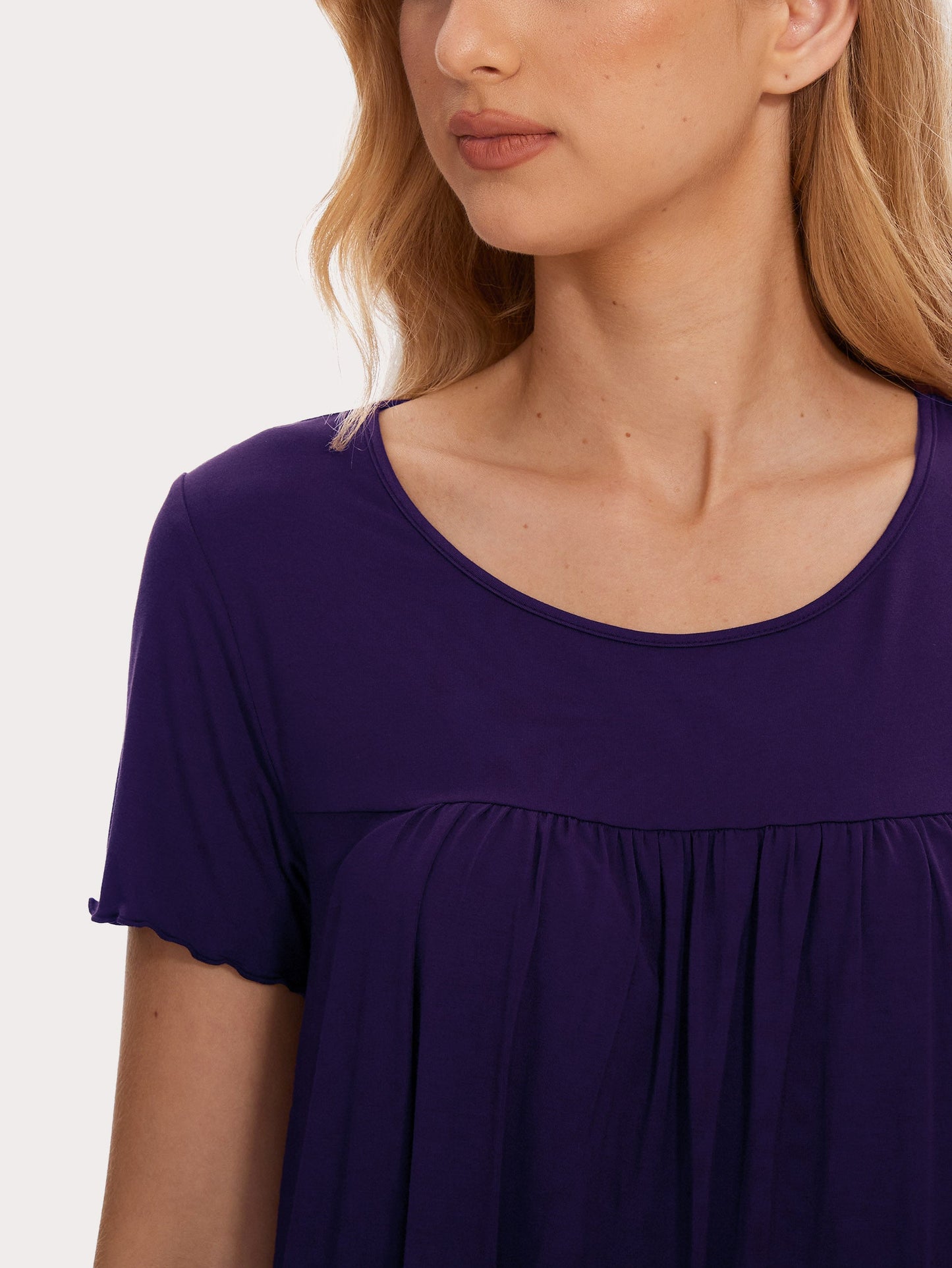 GYS Bamboo Short Sleeves Top With Shorts - GYS