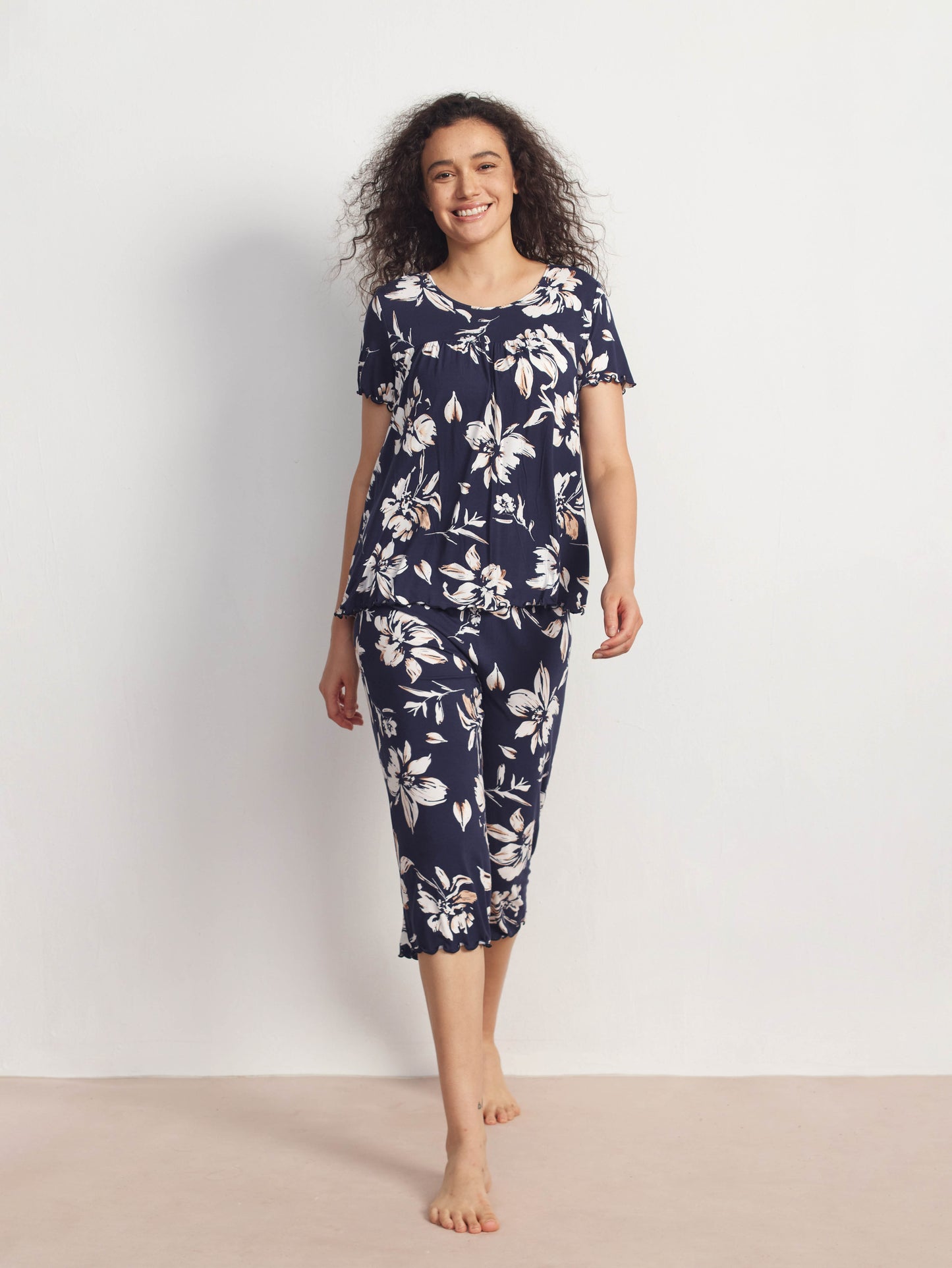 GYS Bamboo Short Sleeves Top With Shorts - GYS