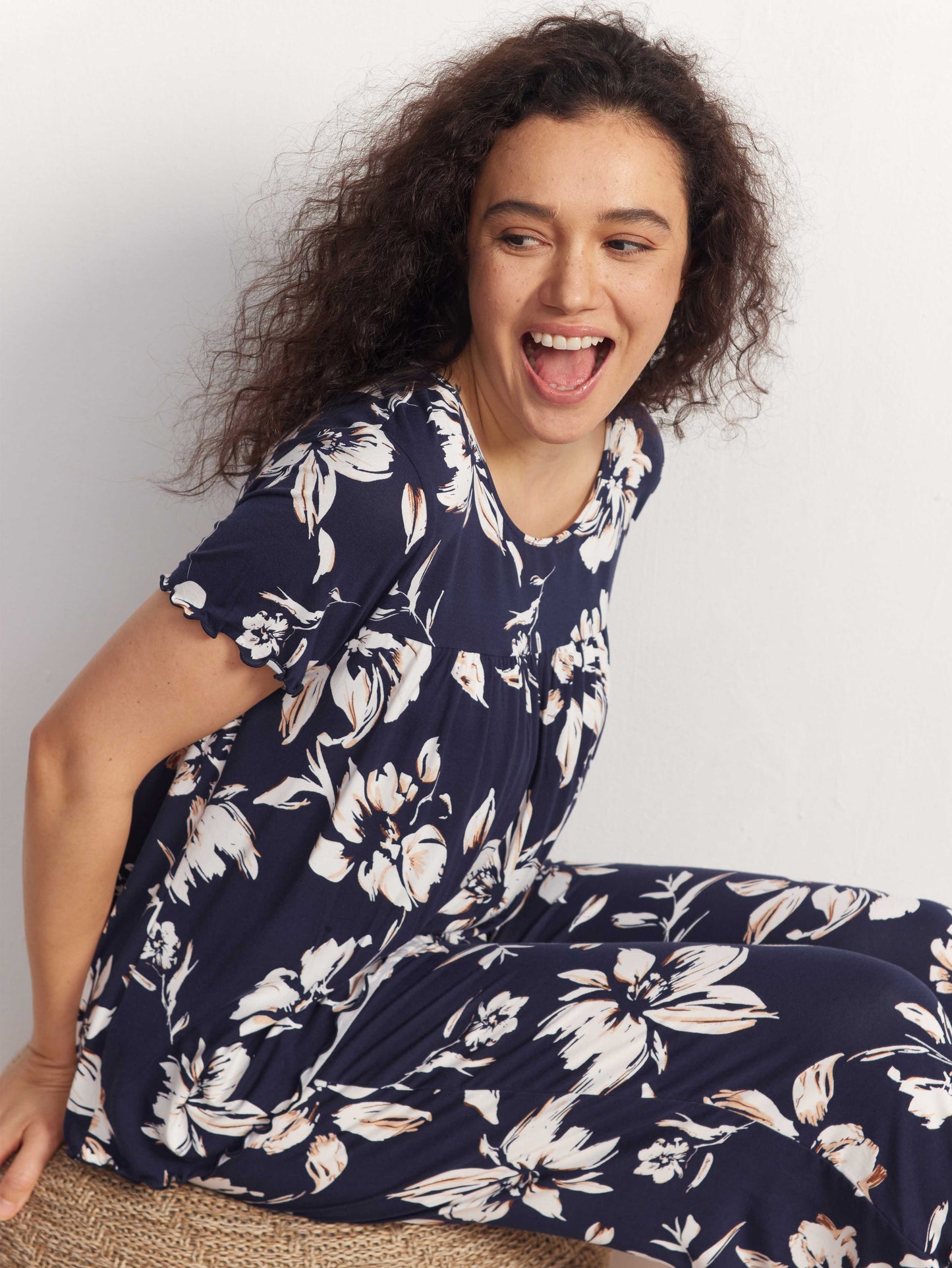 GYS Bamboo Short Sleeves Top With Shorts - GYS