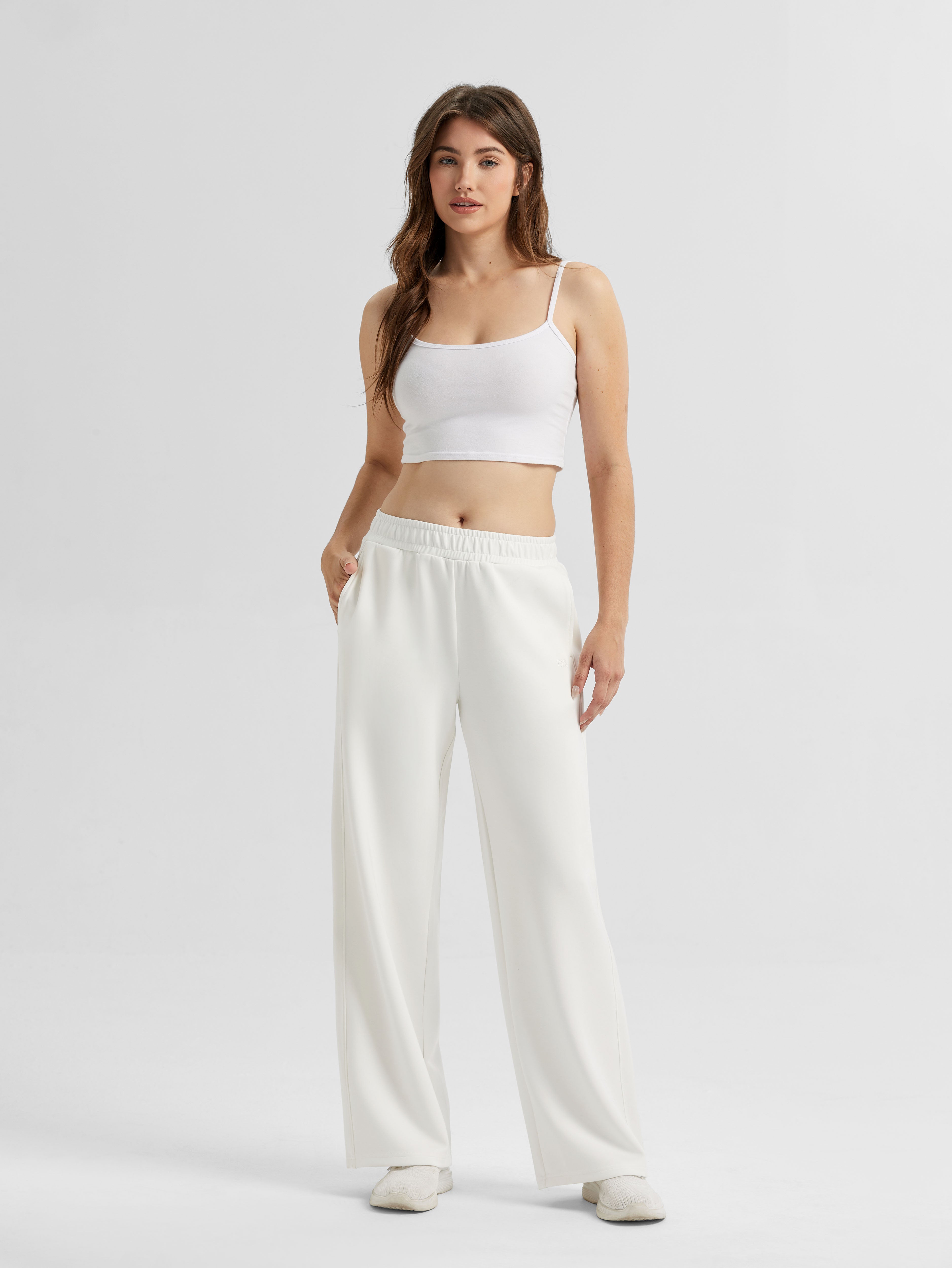 Premium Modal Loungewear Set | Cropped Hoodie & Wide Leg Pants