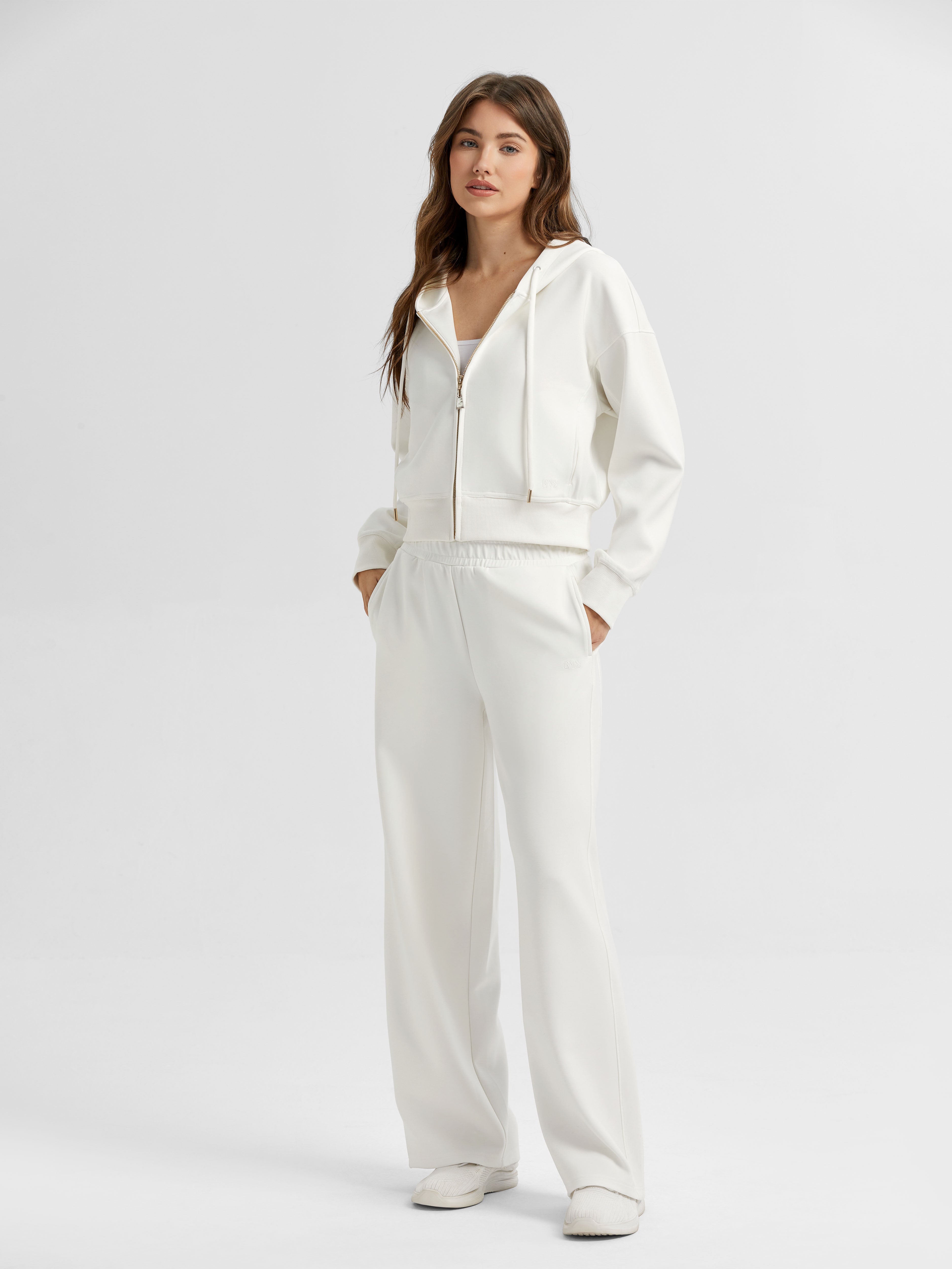 Women's Lenzing Modal Effortless Cropped Zip-Up Hoodie - GYS – GYS