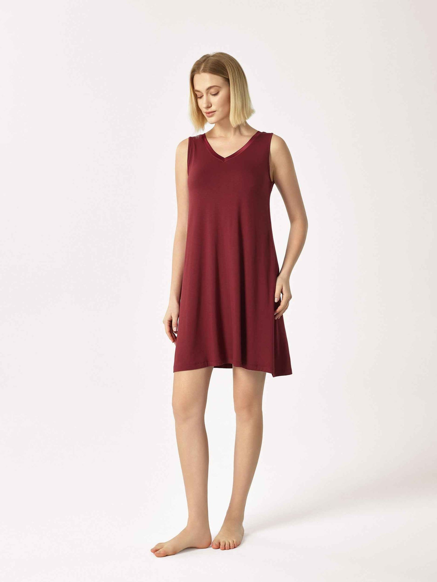 GYS Bamboo Sleeveless A-Line Dress - GYS