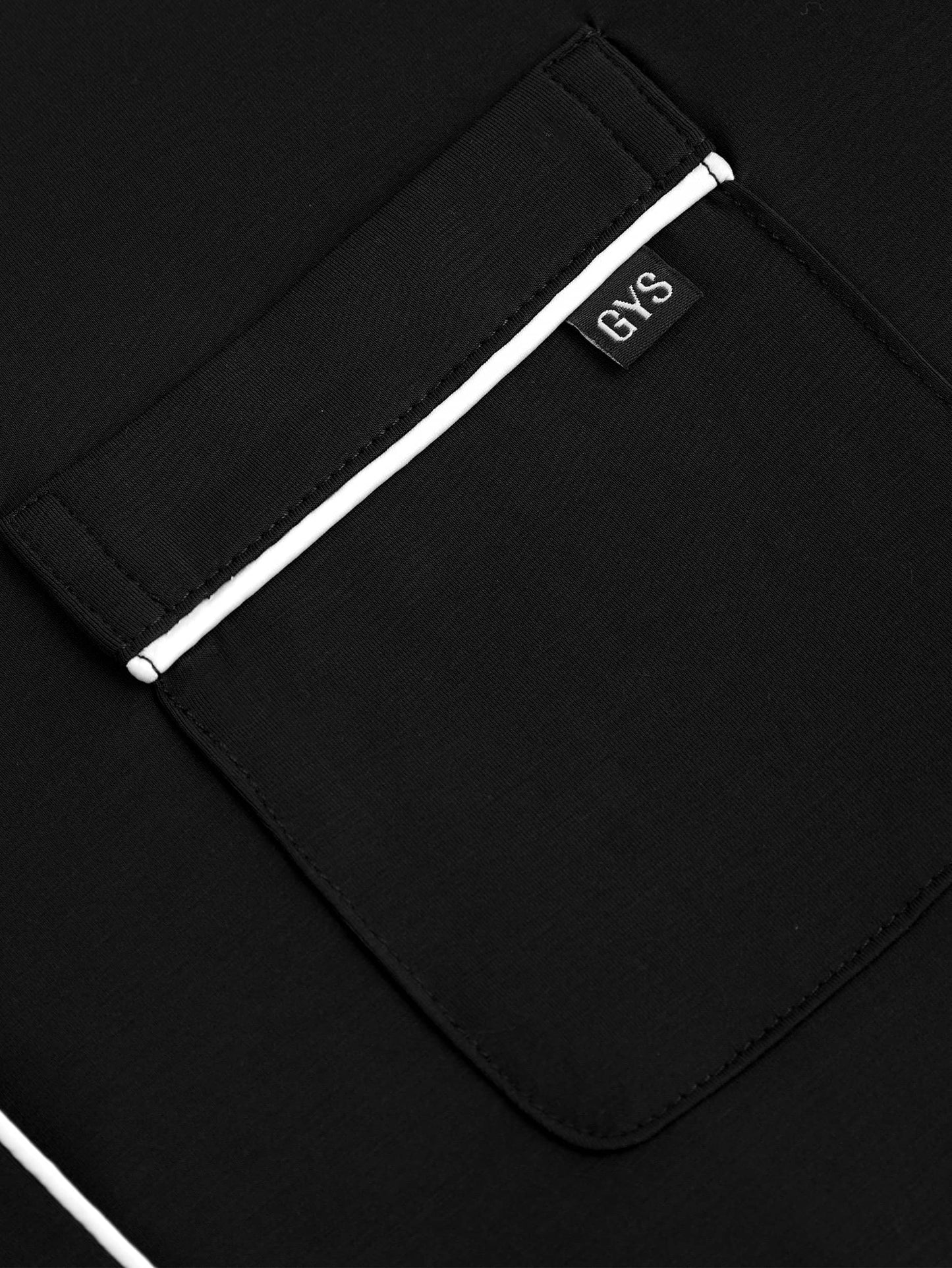 GYS Premium™ Bamboo Notch-collar contrast-trimmed nightdress - GYS