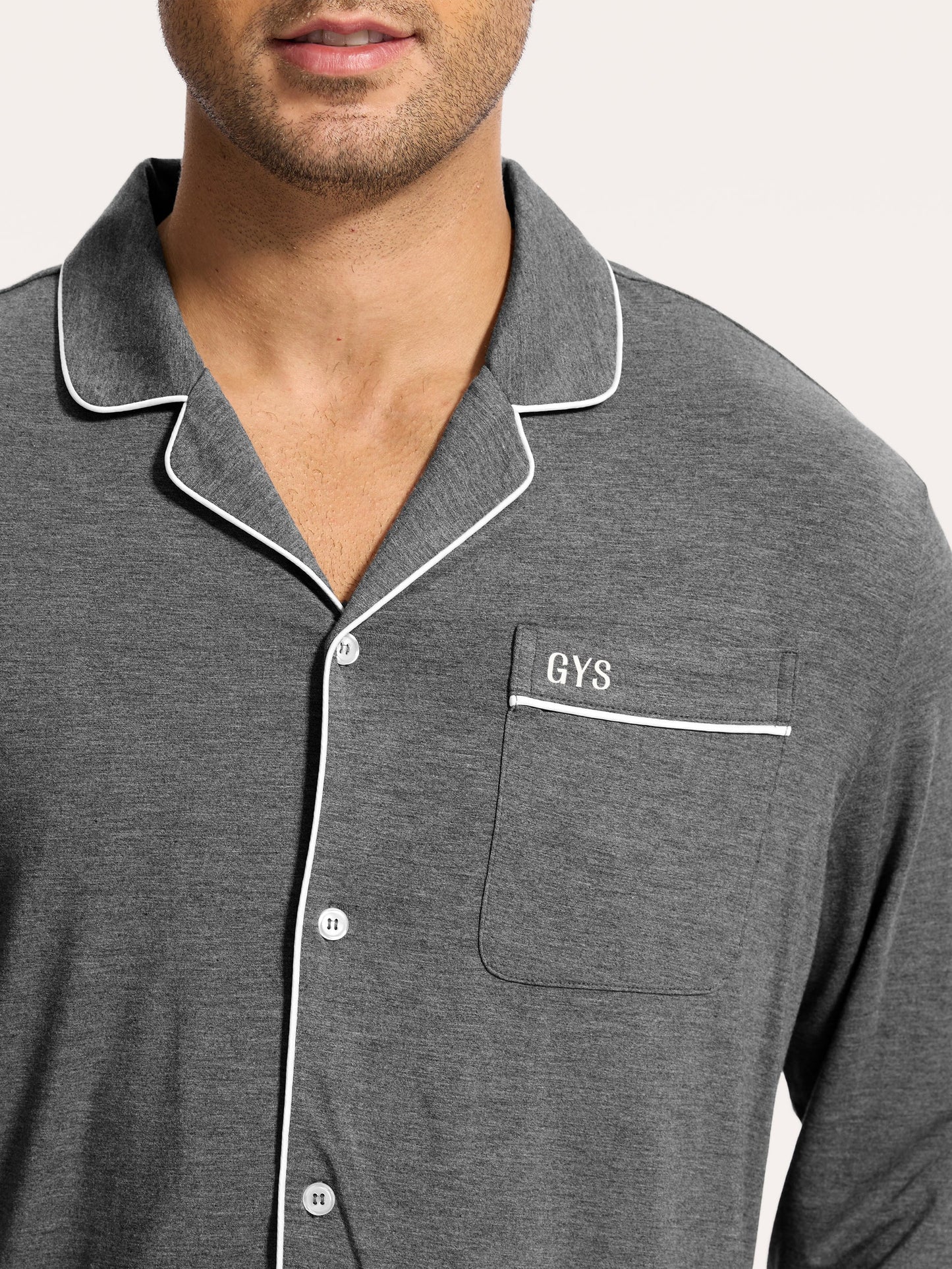 GYS Premium™ Bamboo Men Long Sleeve Pajama Sets - GYS