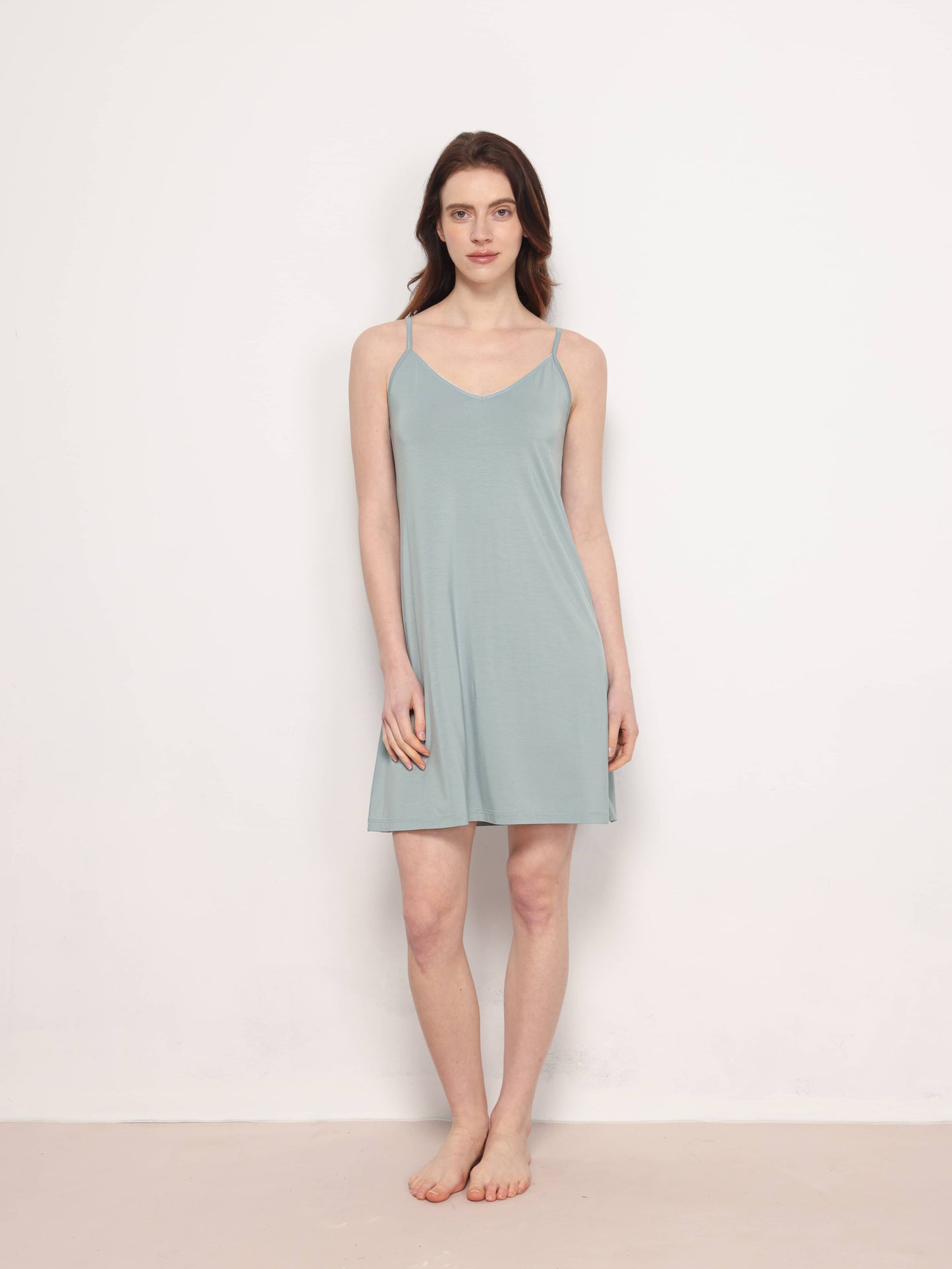 GYS Premium™ Bamboo Slim-Strap Stretch Camisole Dress - GYS