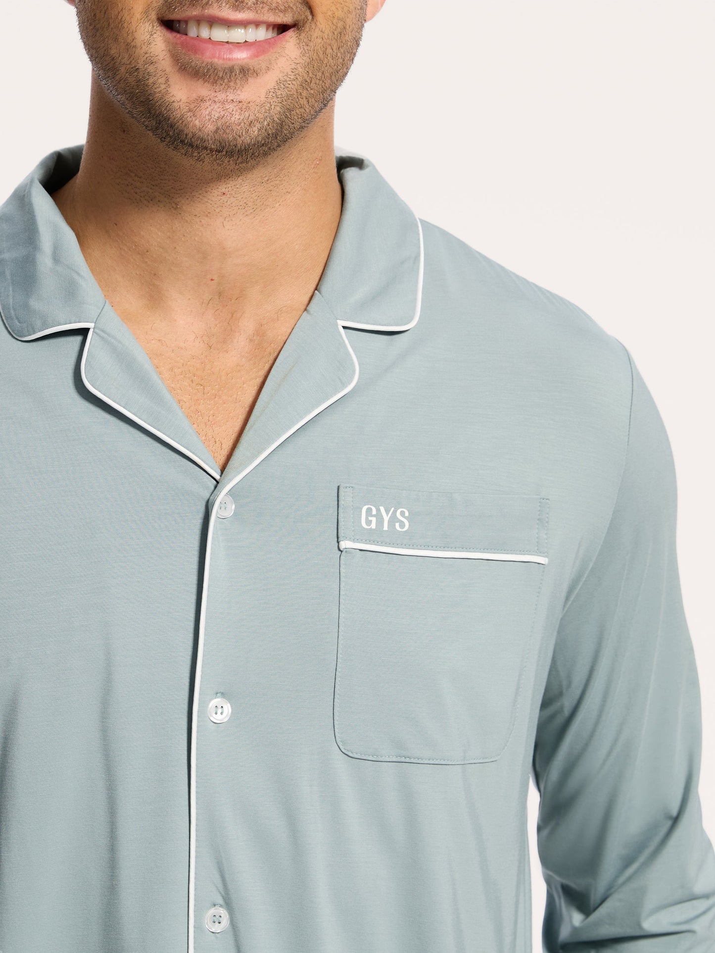 GYS Premium™ Bamboo Men Long Sleeve Pajama Sets - GYS