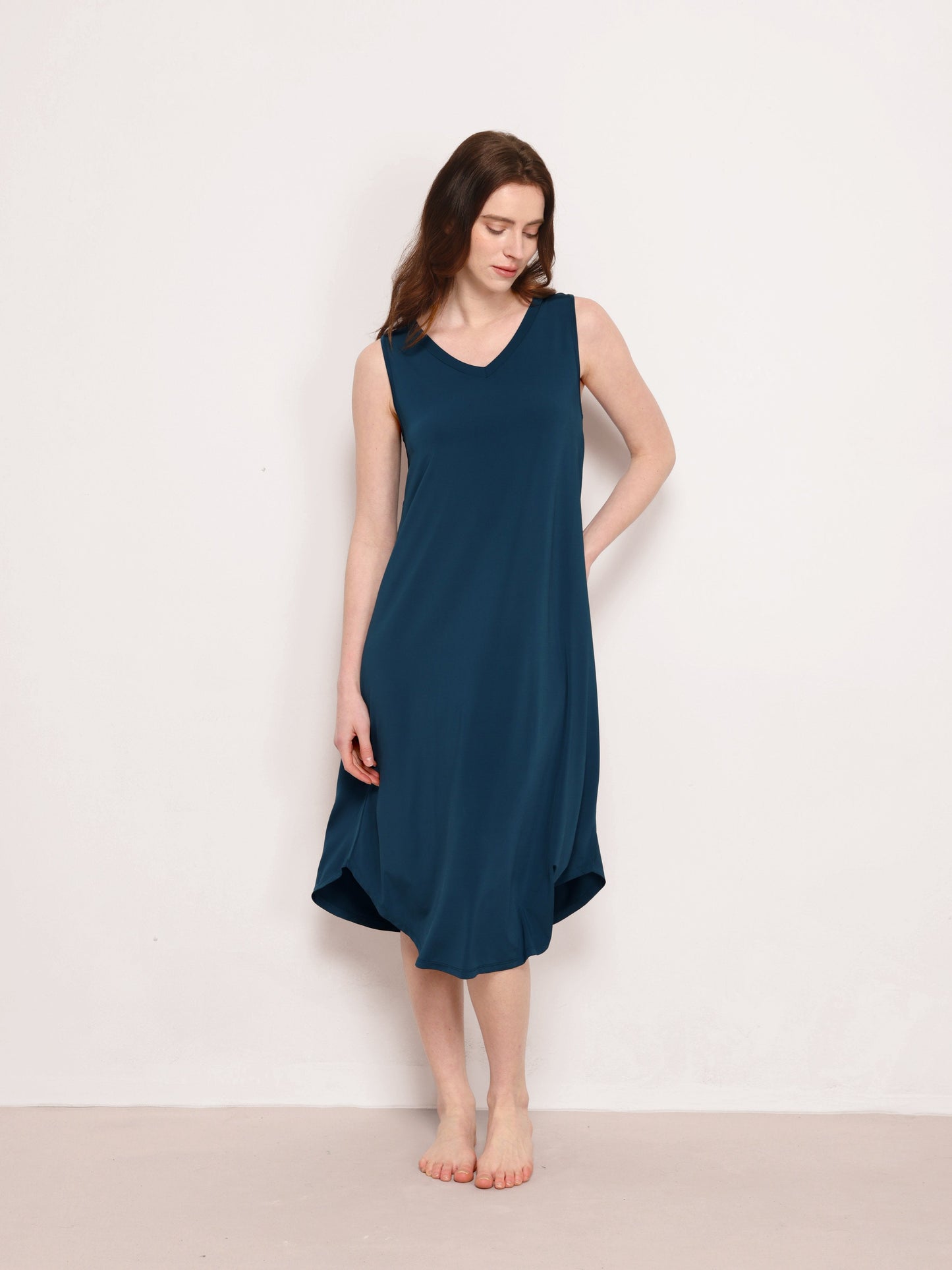 GYS Premiumâą Filament-Bamboo V-Neck Tank Nightdress - GYS