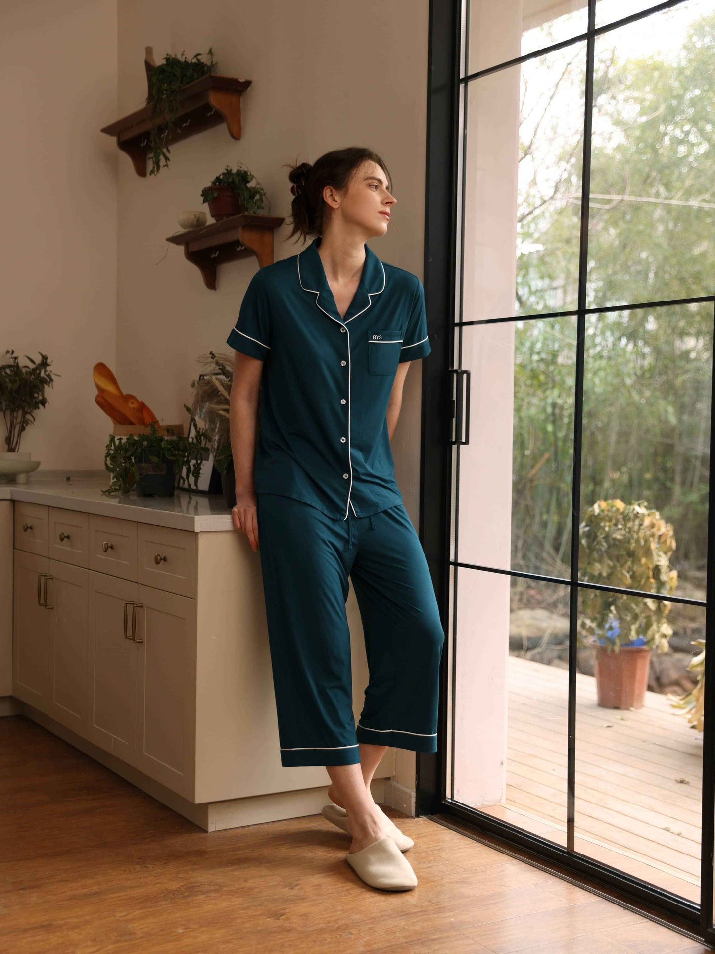GYS Premium™ Bamboo Short Sleeve Capri Pajama Sets - GYS