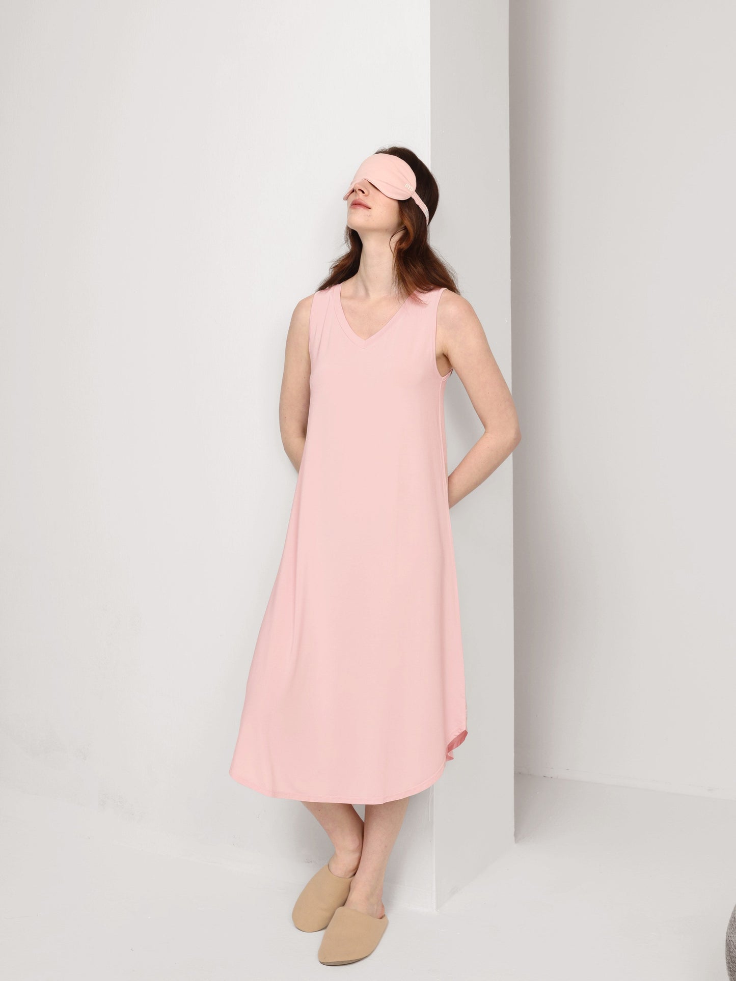 GYS Premium™ Filament-Bamboo V-Neck Tank Nightdress - GYS