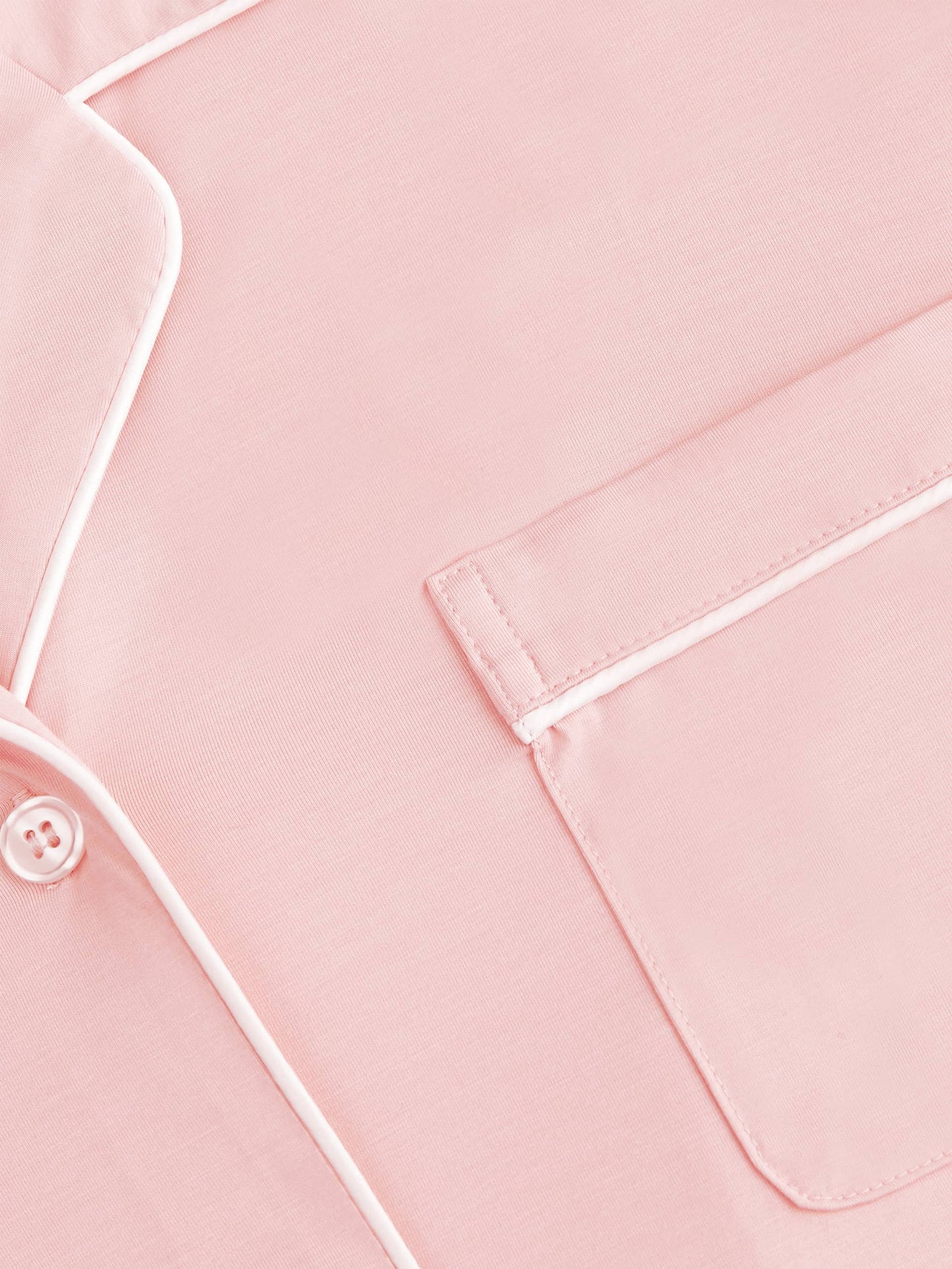 GYS Premium™ Bamboo Notch-collar contrast-trimmed nightdress - GYS