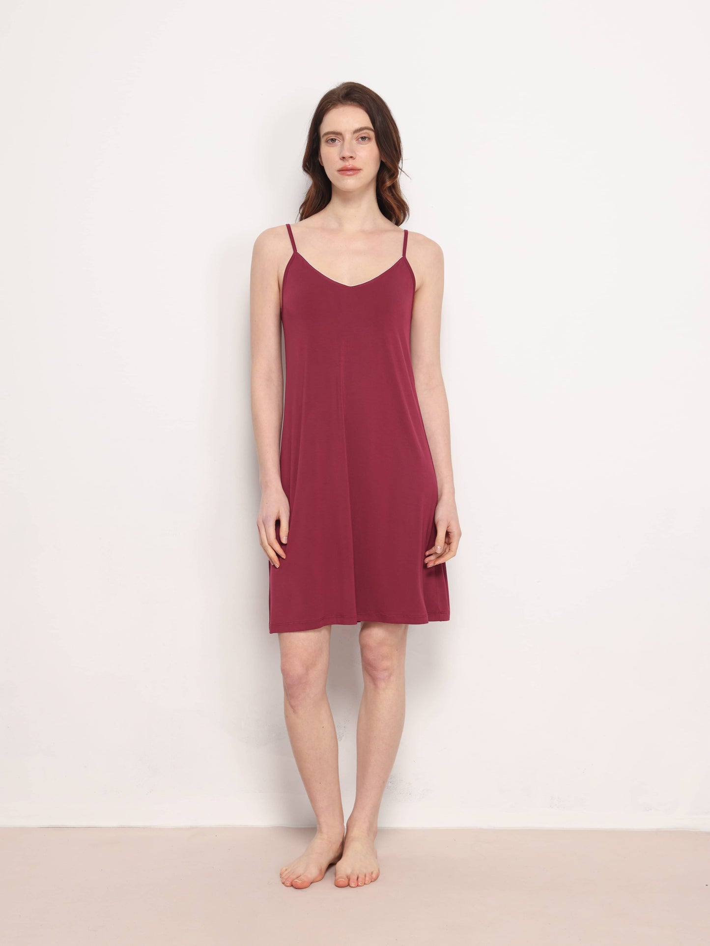 GYS Premium™ Bamboo Slim-Strap Stretch Camisole Dress - GYS