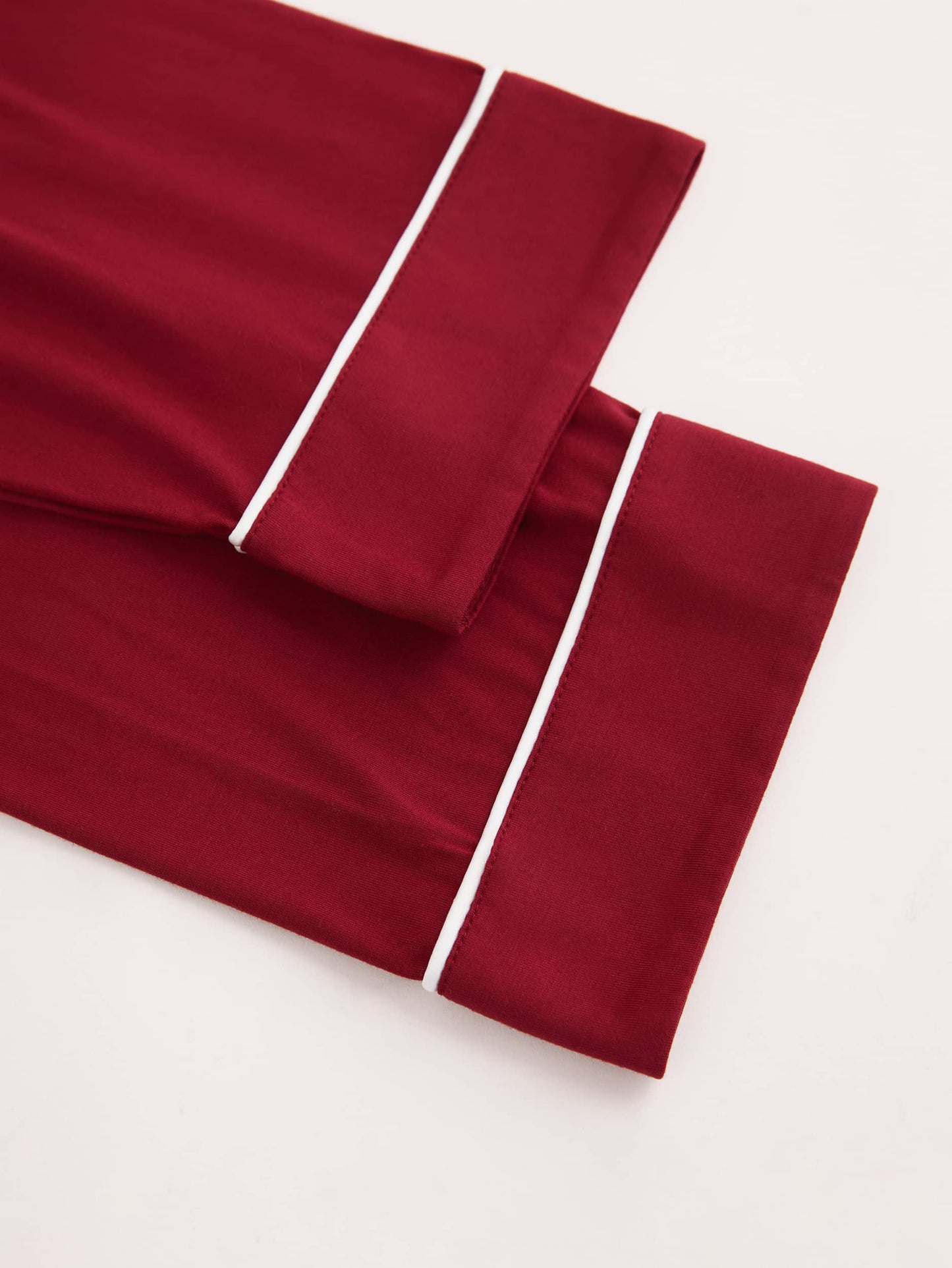 GYS Premium™ Bamboo Notch-collar contrast-trimmed nightdress - GYS