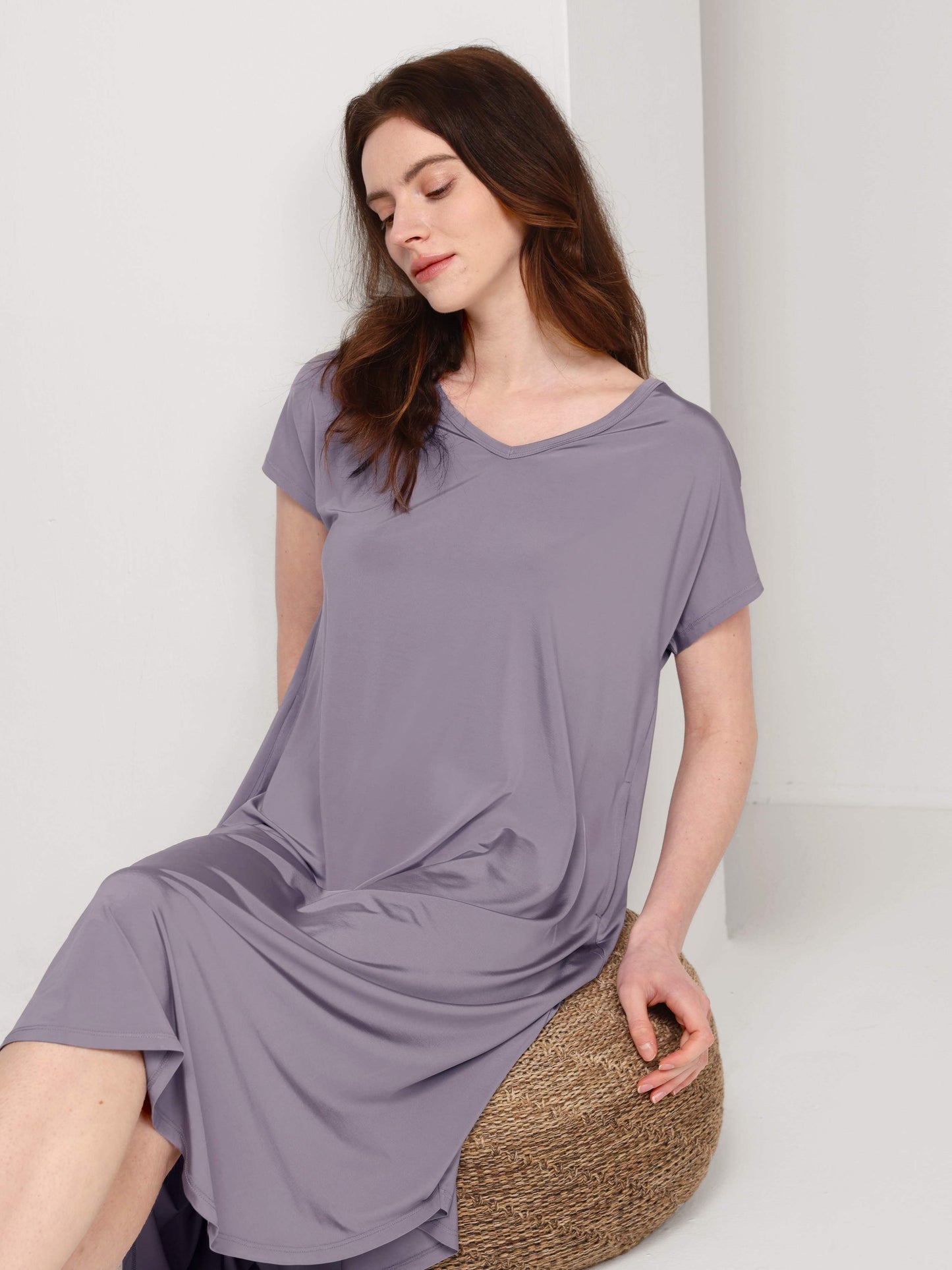 GYS Premium™ Filament-Bamboo Short-Sleeve Nightgown - GYS