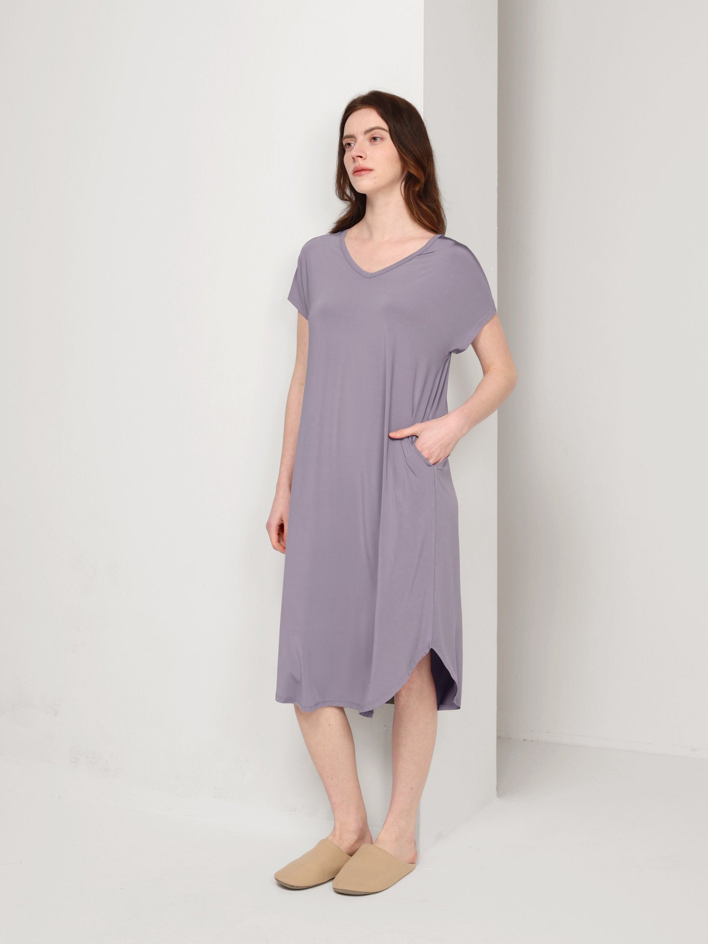 GYS Premium™ Filament-Bamboo Short-Sleeve Nightgown - GYS