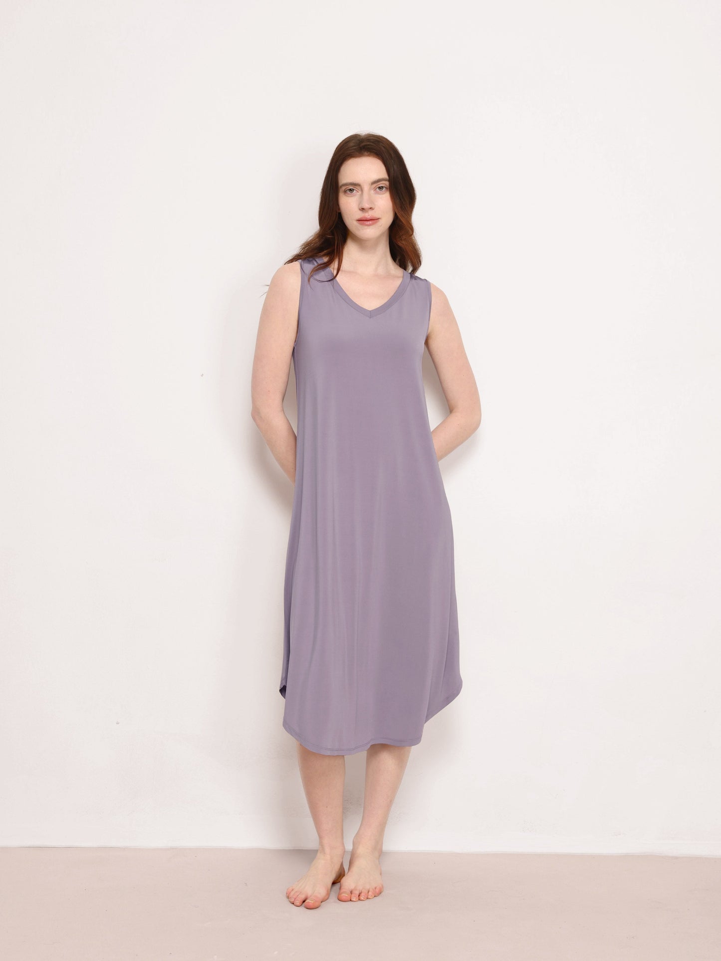 GYS Premium™ Filament-Bamboo V-Neck Tank Nightdress - GYS