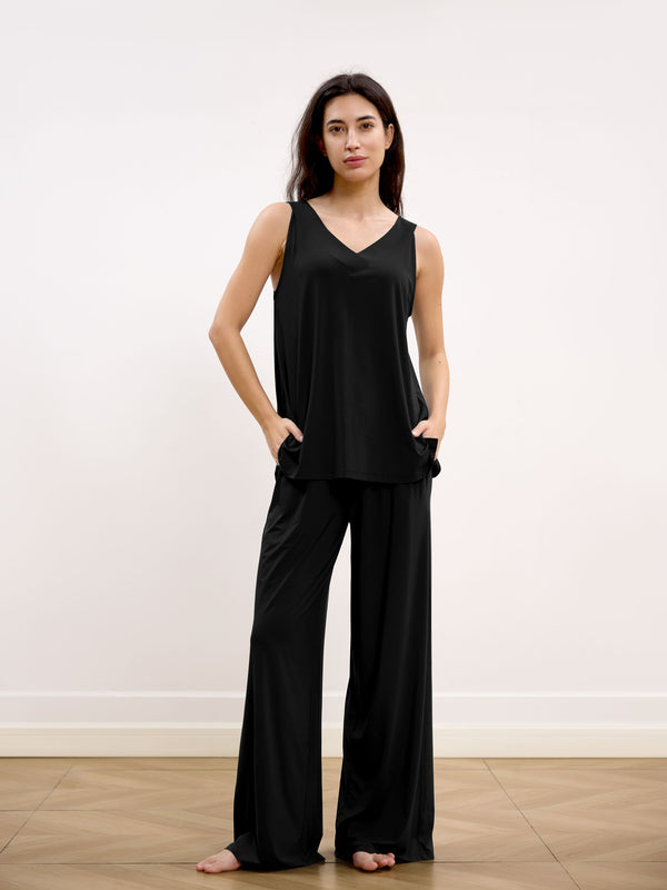 GYS Premium™ Bamboo Soft Drape Flow V-Neck Set - GYS