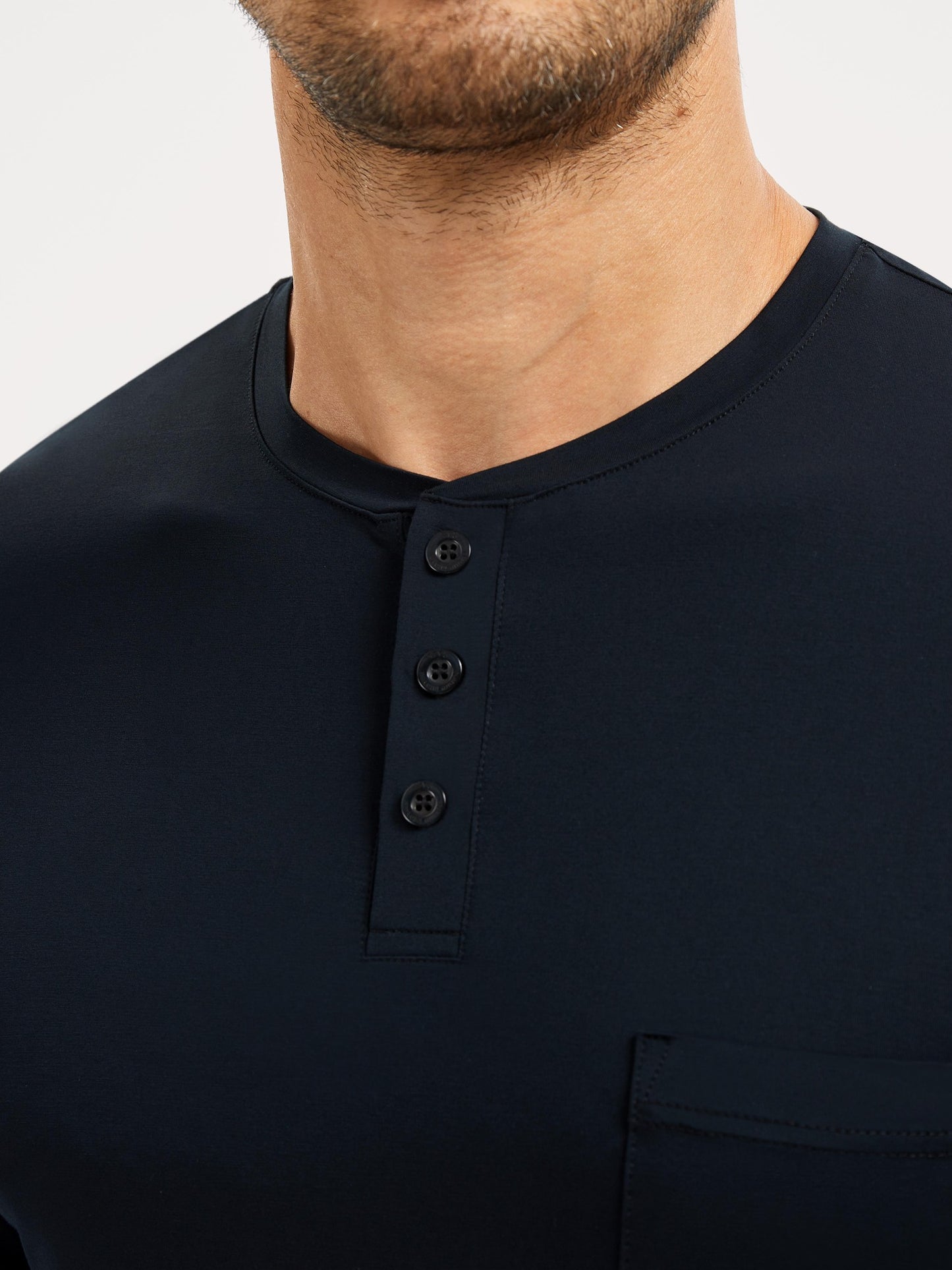 GYS Premium™ Bamboo Men Henley Long Pajama Set - GYS