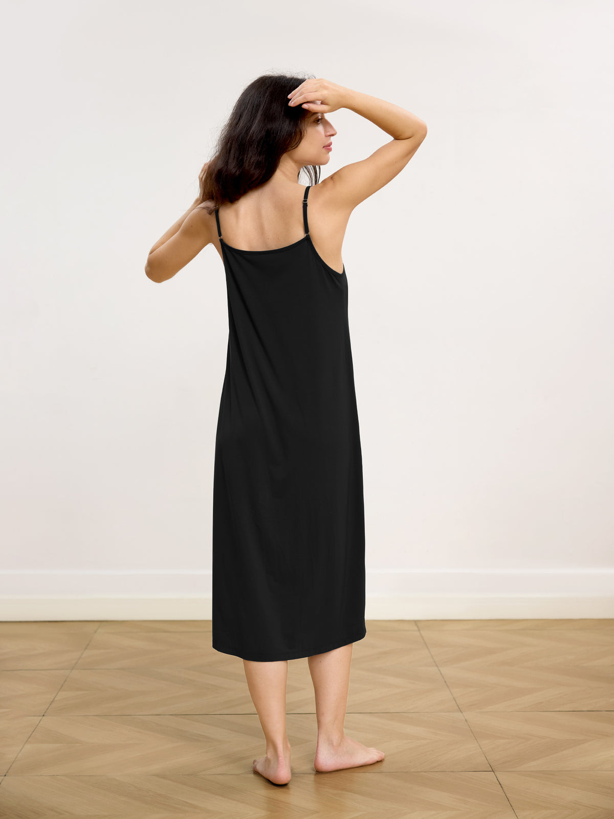 Best Nightgown for Night Sweats - Midnight Fern Slip Dress