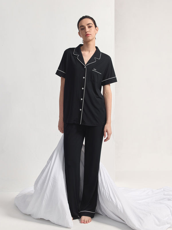 GYS Premium™ Bamboo Striped Ribbons Pajamas set - GYS