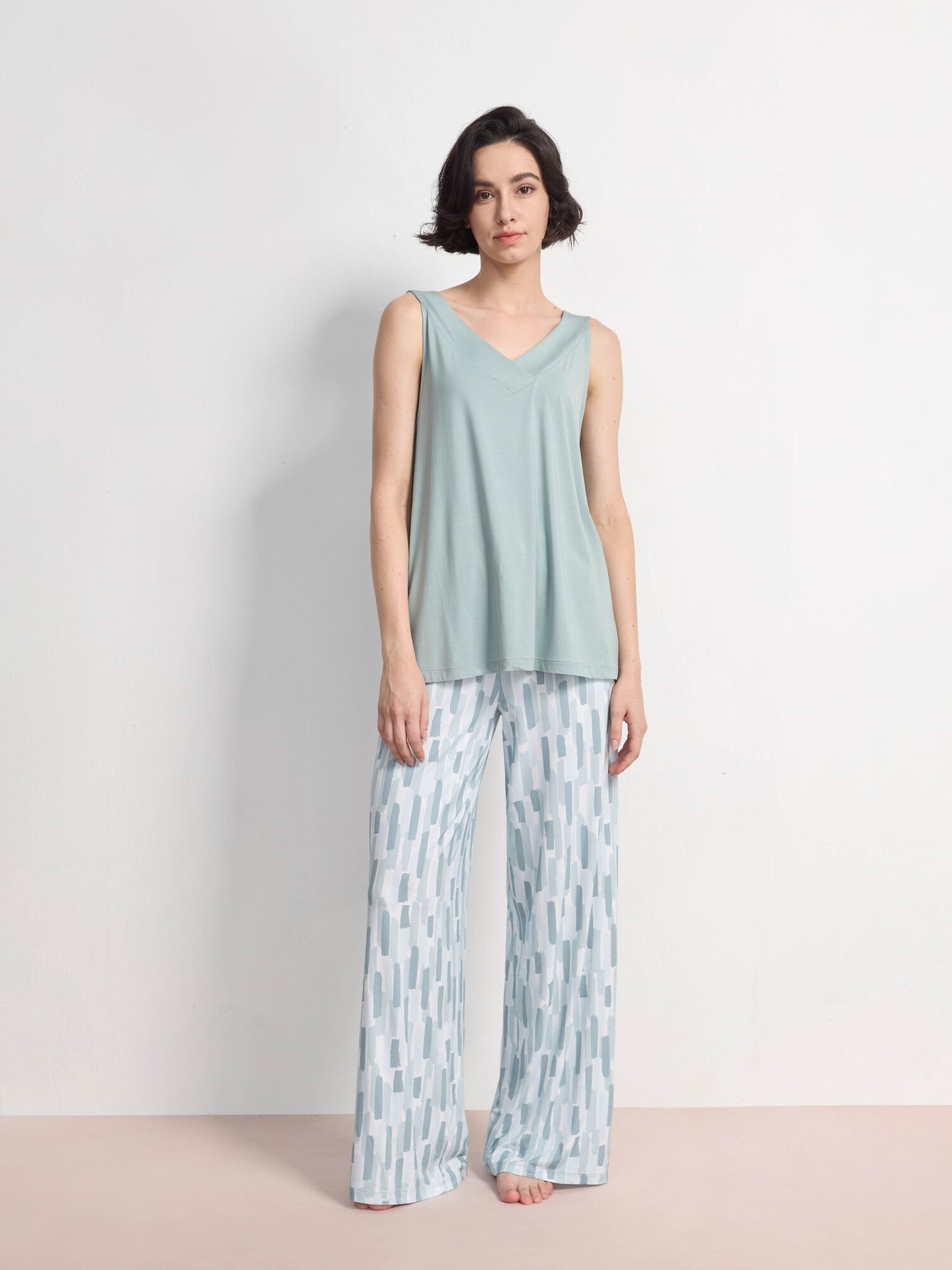 GYS Premium™ Bamboo Soft Drape Flow V-Neck Set - GYS