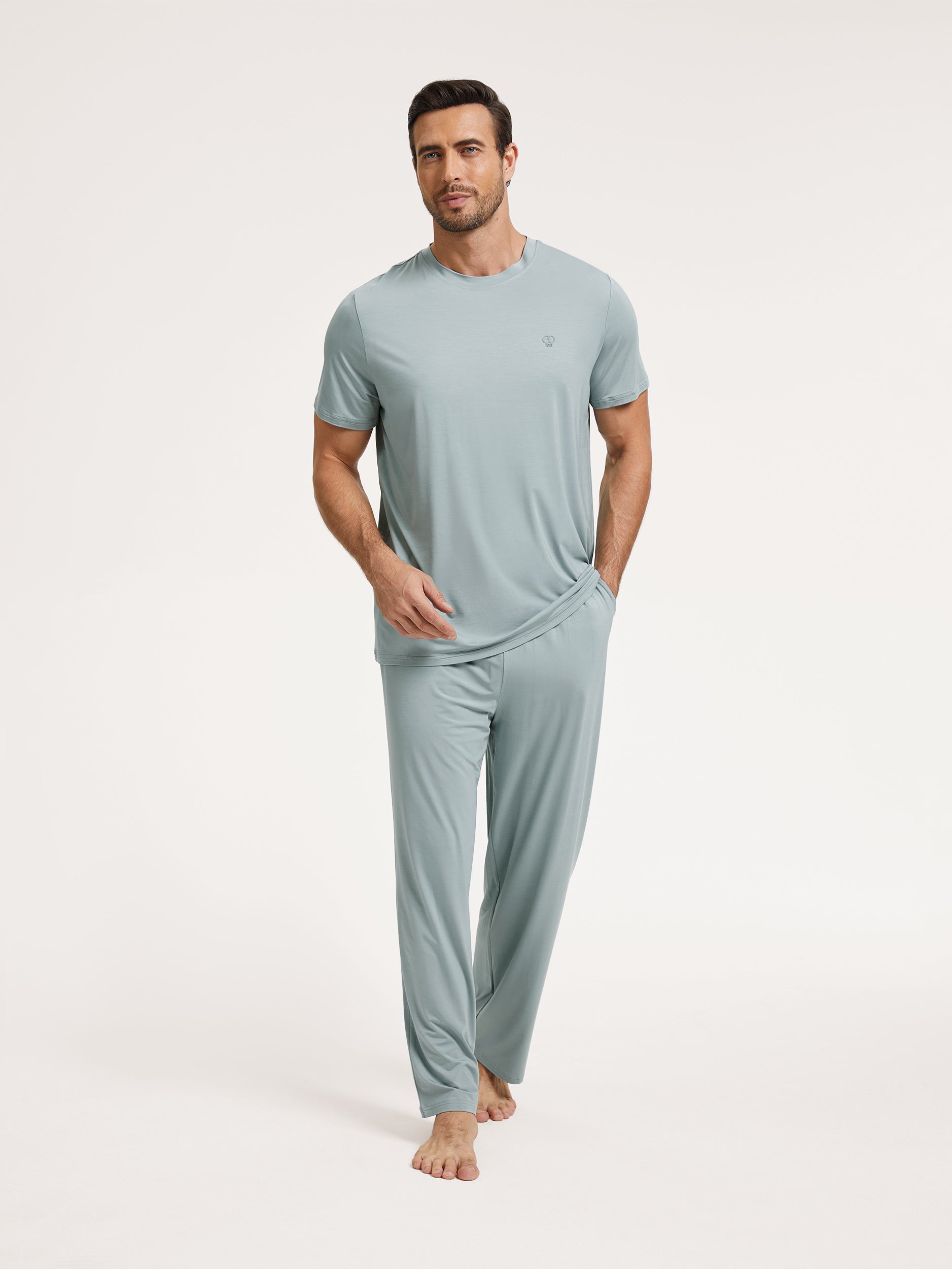 トップス BAMBOO SHOOTS NAKAMEGRO NAVY SIZE XL GYS Premium™ Bamboo Men NightFlow Pajama Sets