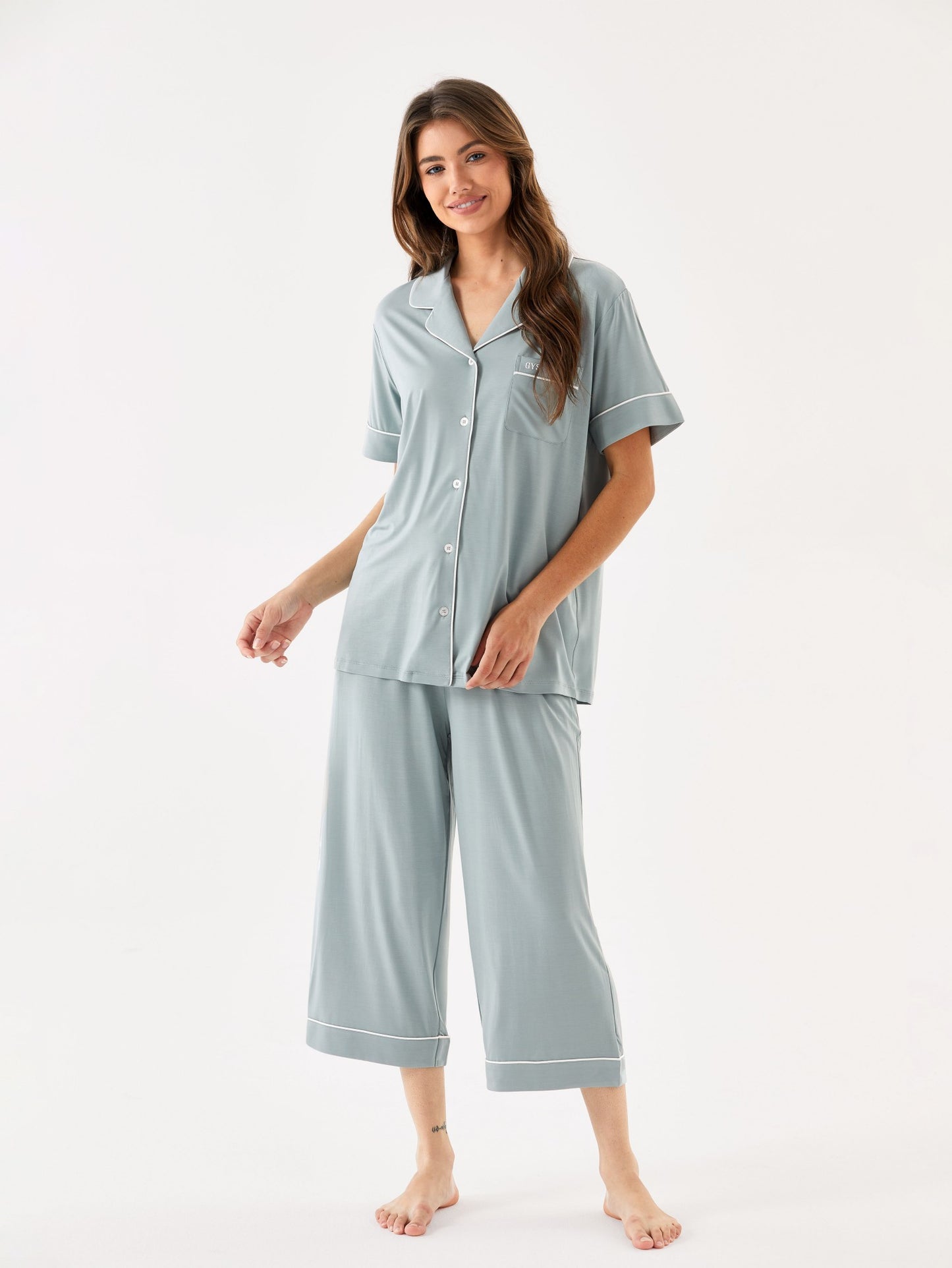 GYS Premium™ Bamboo Short Sleeve Capri Pajama Sets - GYS