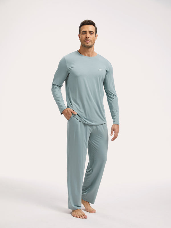GYS Premium™ Bamboo Men NightFlow Long Pajama Set - GYS
