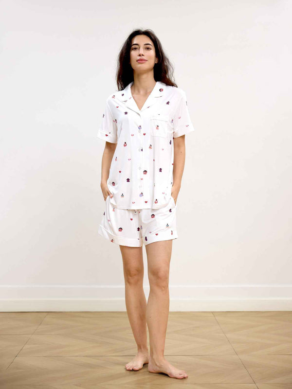 NakedSoft™ Bamboo Women's Short Sleeve & Pants Pajama Set