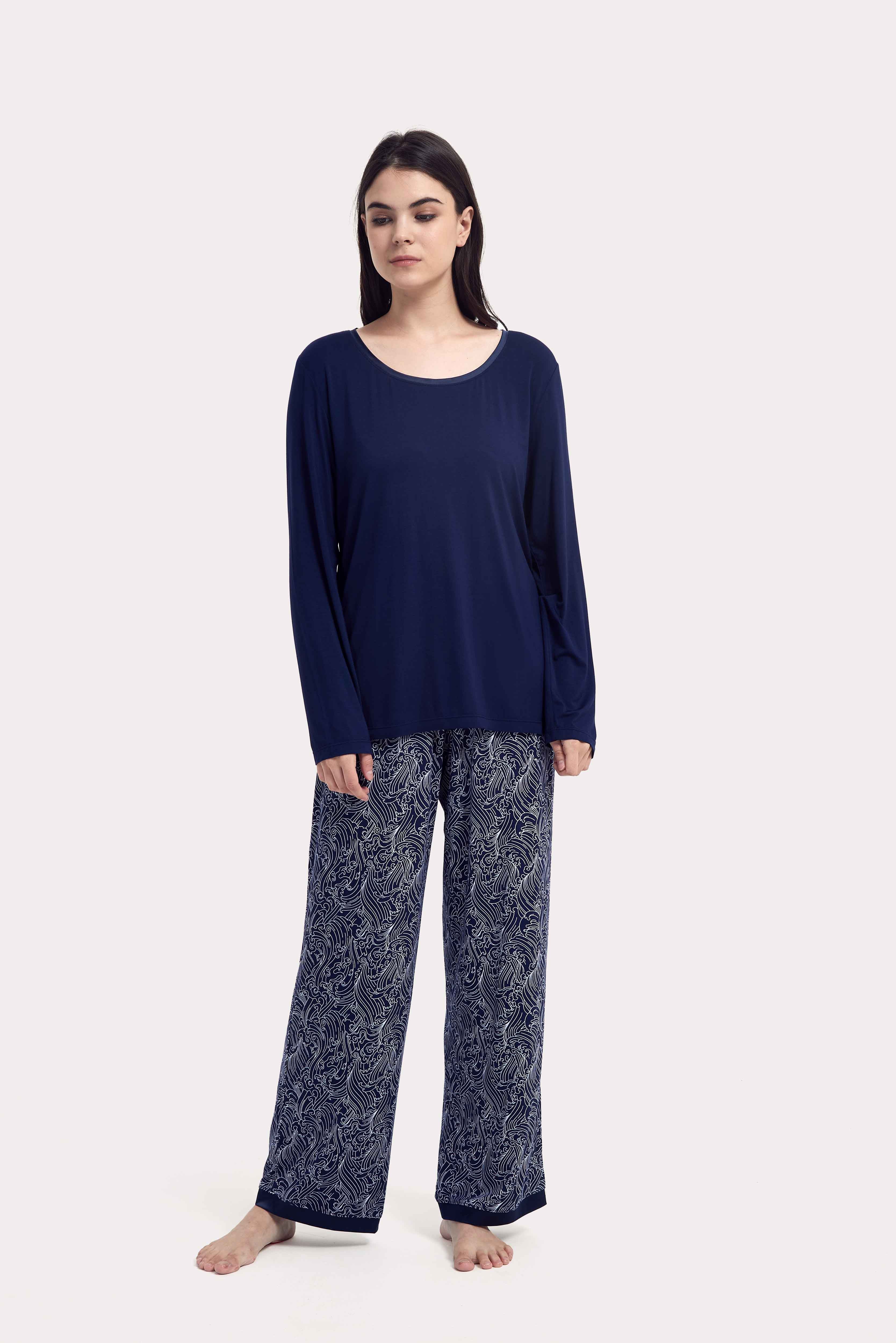 トップス BAMBOO SHOOTS NAKAMEGRO NAVY SIZE XL Bob's Sleepwear Co. | Unisex Bamboo Loungewear & Pajamas