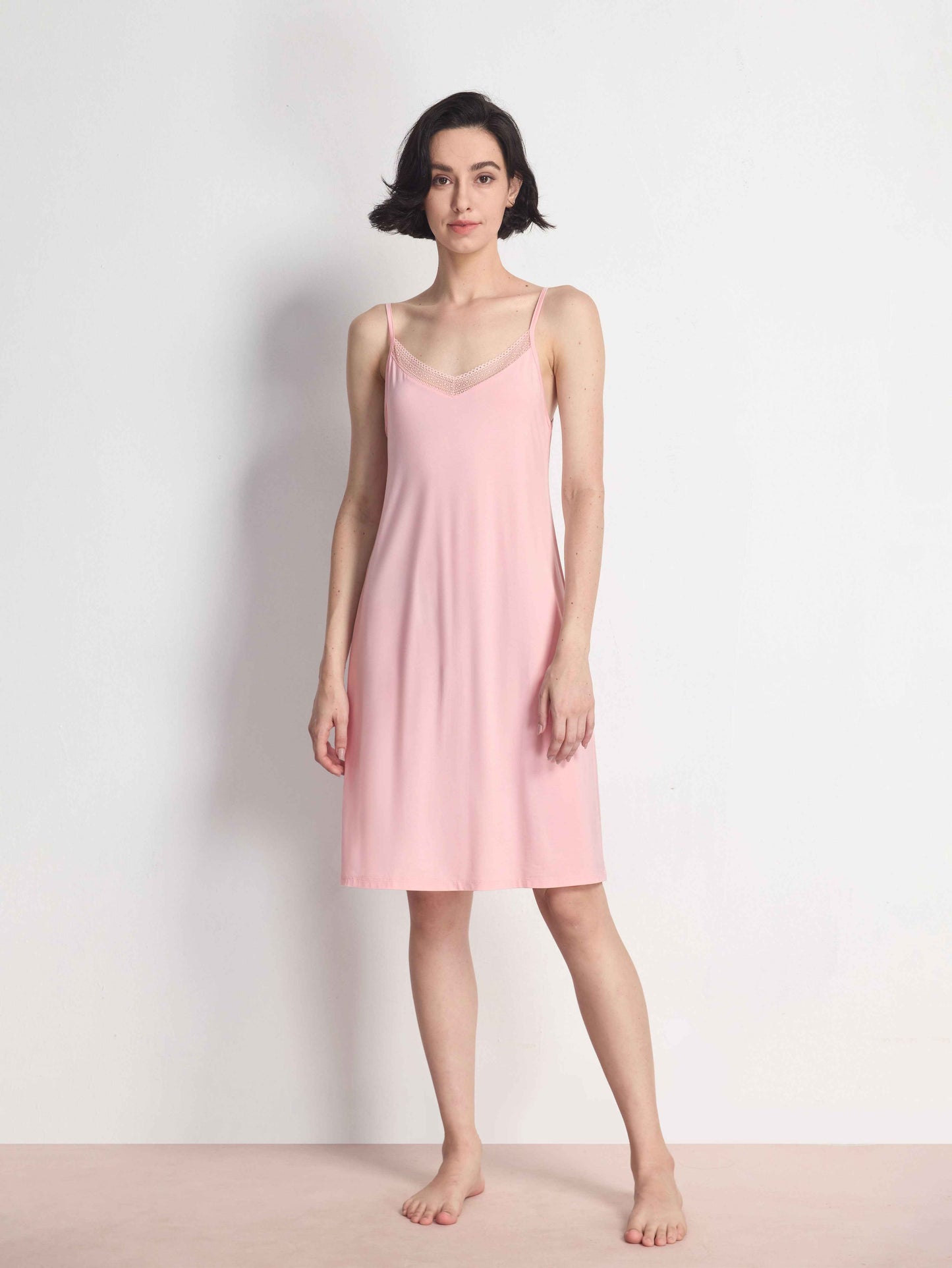 Best Nightgown for Night Sweats - Bamboo Lace Slip