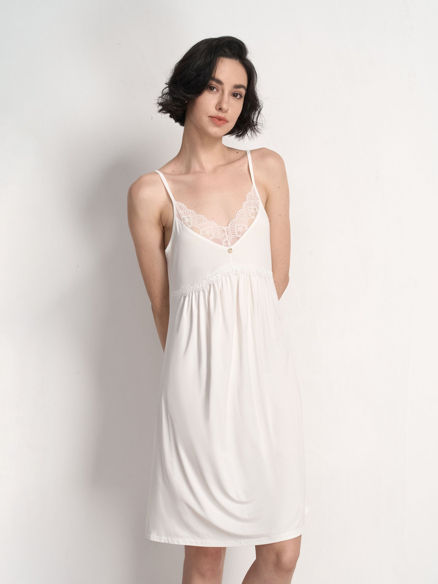 GYS Premium™ Bamboo Elegant & Charming Lace Bedtime Slip Dress - GYS