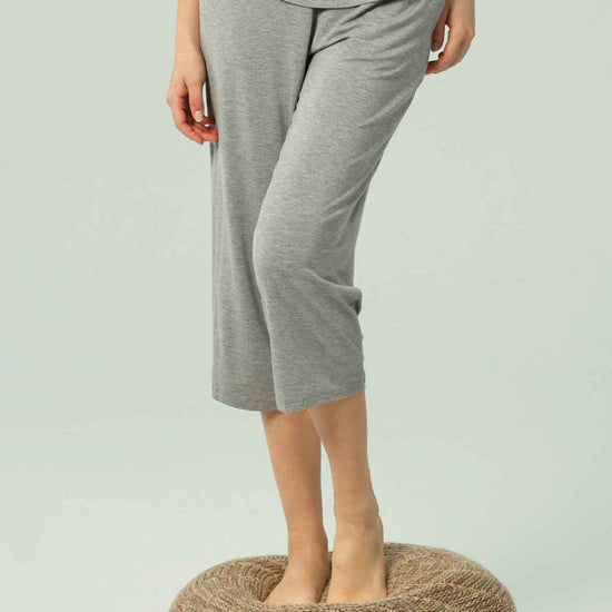 GYS Women's Bamboo Viscose Nightgown - Sleeveless V-Neck Sleep Dress, Soft & Breathable (Purplish Grey Silver, M) 6 thumbnail image