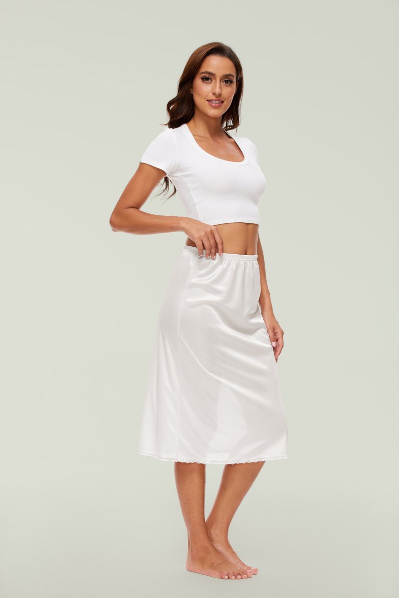 GYS 100% Polyester Half Slip Petticoat - No - Slit - GYS