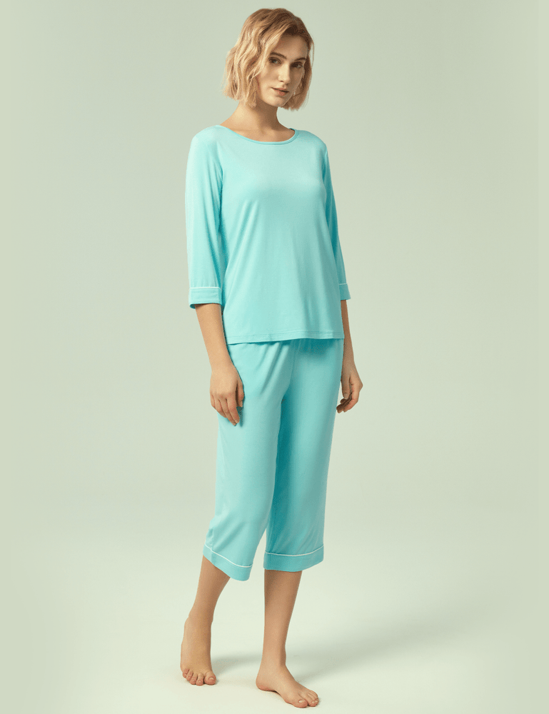 
                  
                    GYS Bamboo 3/4 Sleeve Top and Capri Pants Sets - GYS
                  
                