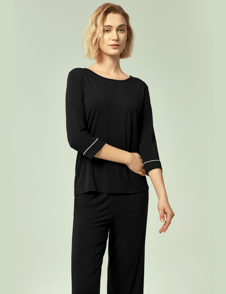 
                  
                    GYS Bamboo 3/4 Sleeve Top and Capri Pants Sets - GYS
                  
                