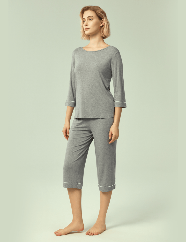 
                  
                    GYS Bamboo 3/4 Sleeve Top and Capri Pants Sets - GYS
                  
                