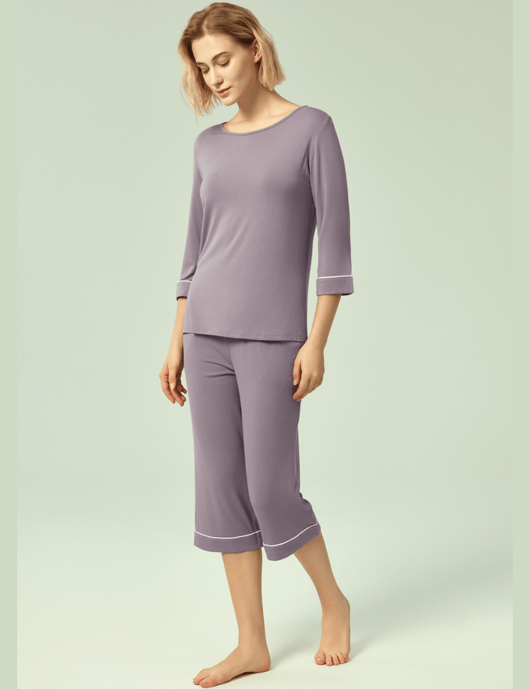 
                  
                    GYS Bamboo 3/4 Sleeve Top and Capri Pants Sets - GYS
                  
                