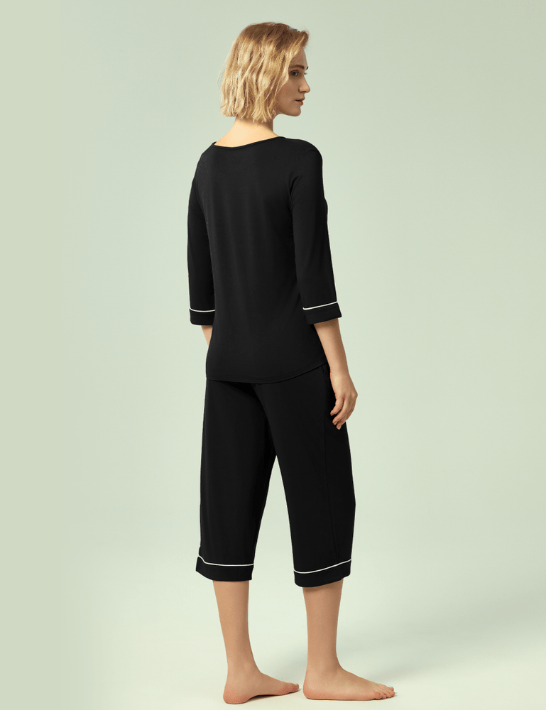 
                  
                    GYS Bamboo 3/4 Sleeve Top and Capri Pants Sets - GYS
                  
                