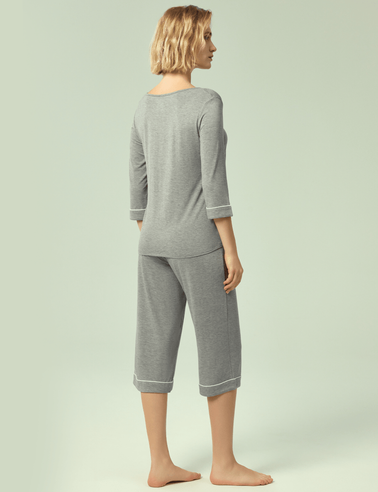 
                  
                    GYS Bamboo 3/4 Sleeve Top and Capri Pants Sets - GYS
                  
                