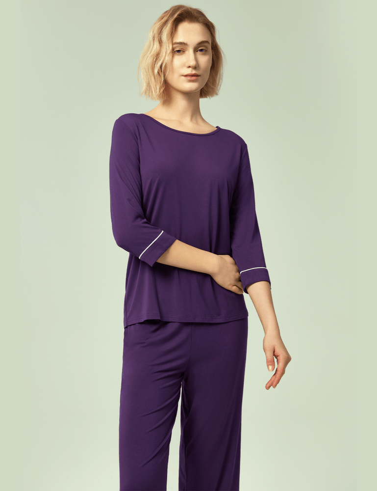 
                  
                    GYS Bamboo 3/4 Sleeve Top and Capri Pants Sets - GYS
                  
                
