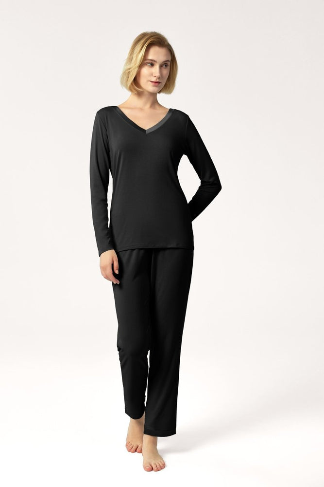 
                  
                    GYS Bamboo Minimalist V - Neck Pajama Set - GYS
                  
                