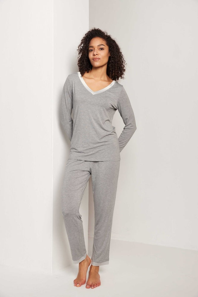 
                  
                    GYS Bamboo Minimalist V - Neck Pajama Set - GYS
                  
                
