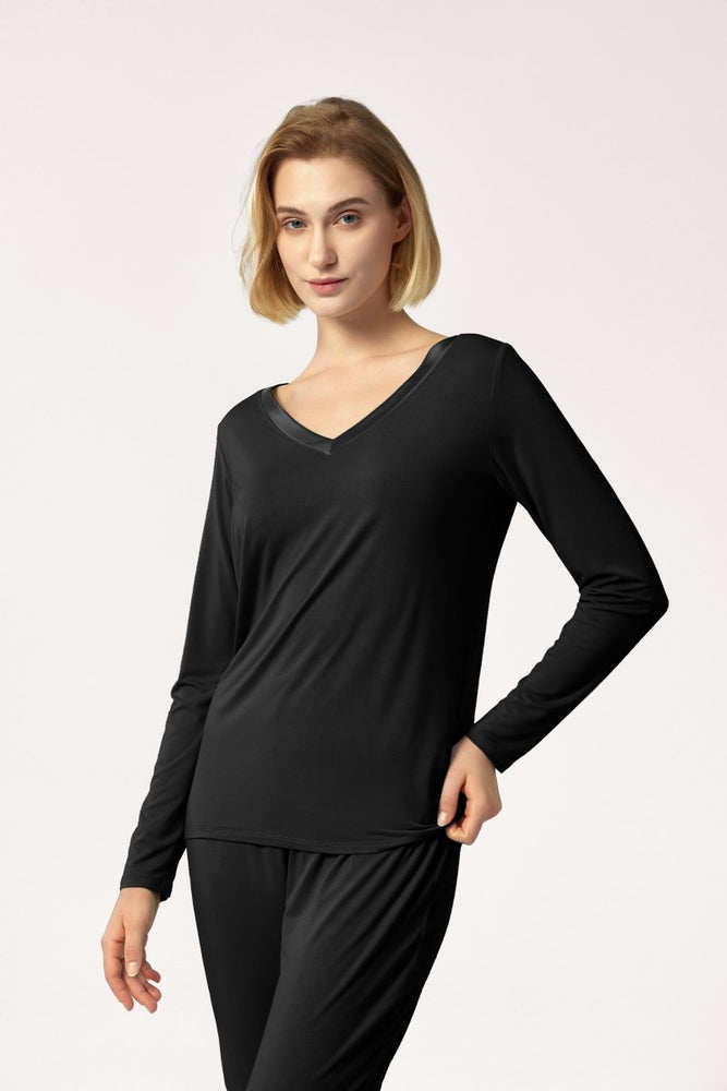 
                  
                    GYS Bamboo Minimalist V - Neck Pajama Set - GYS
                  
                