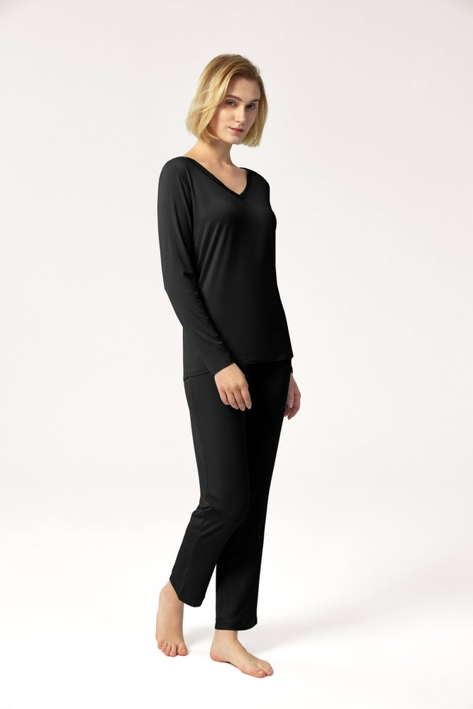 
                  
                    GYS Bamboo Minimalist V - Neck Pajama Set - GYS
                  
                