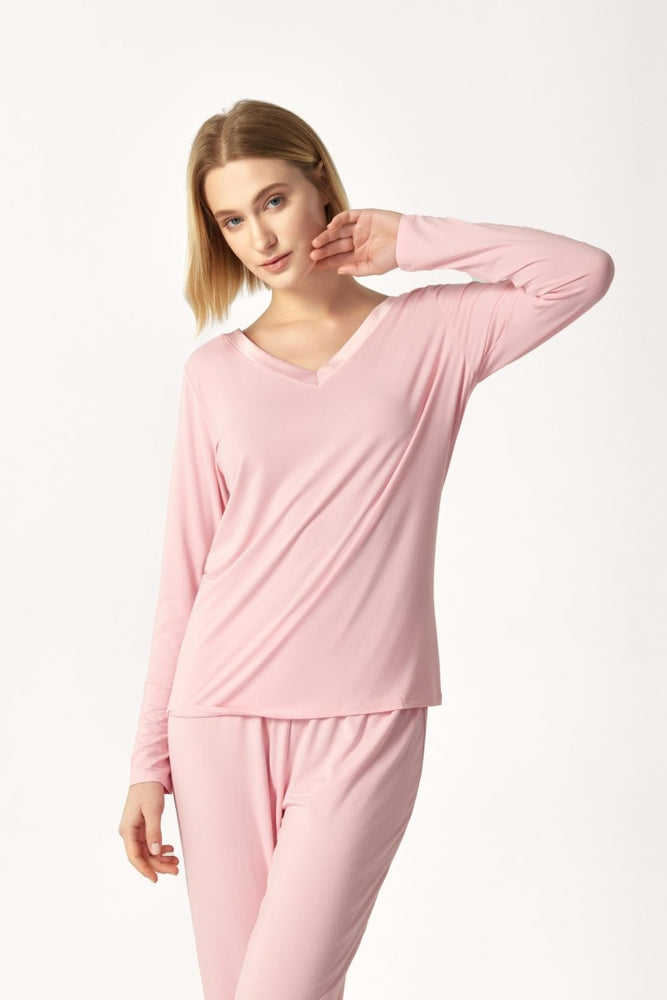 
                  
                    GYS Bamboo Minimalist V - Neck Pajama Set - GYS
                  
                