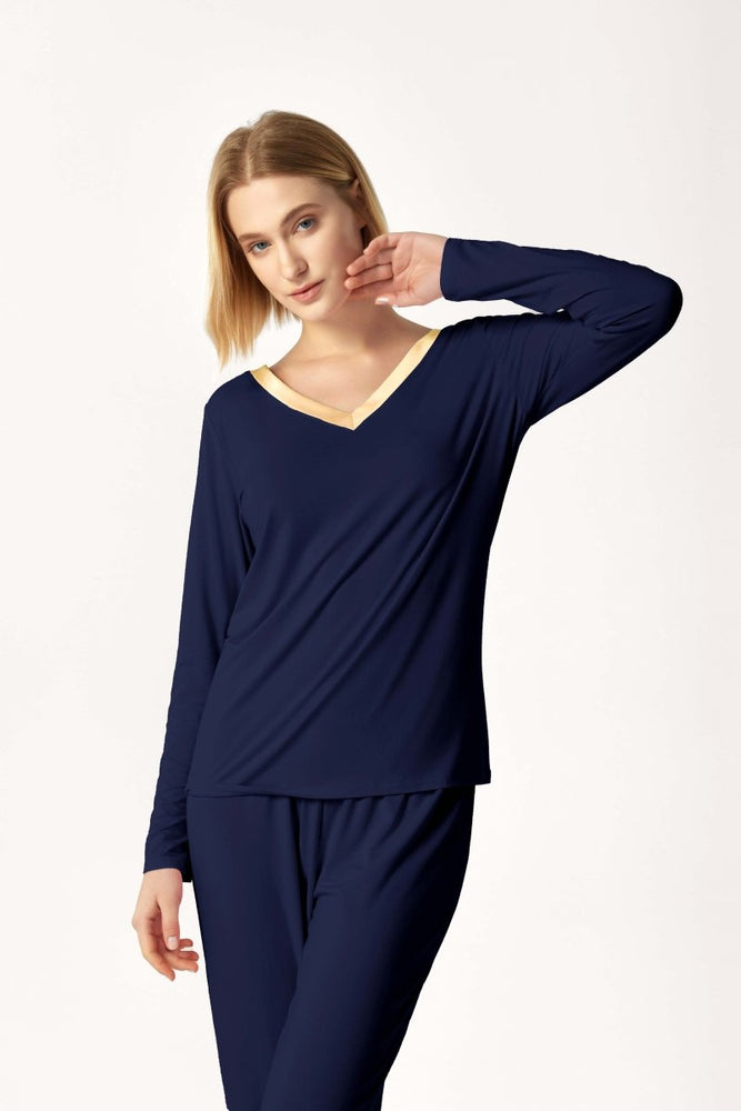 
                  
                    GYS Bamboo Minimalist V - Neck Pajama Set - GYS
                  
                
