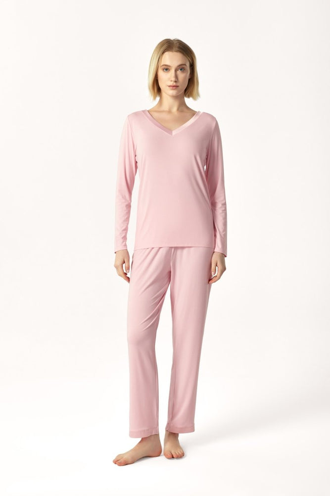 
                  
                    GYS Bamboo Minimalist V - Neck Pajama Set - GYS
                  
                