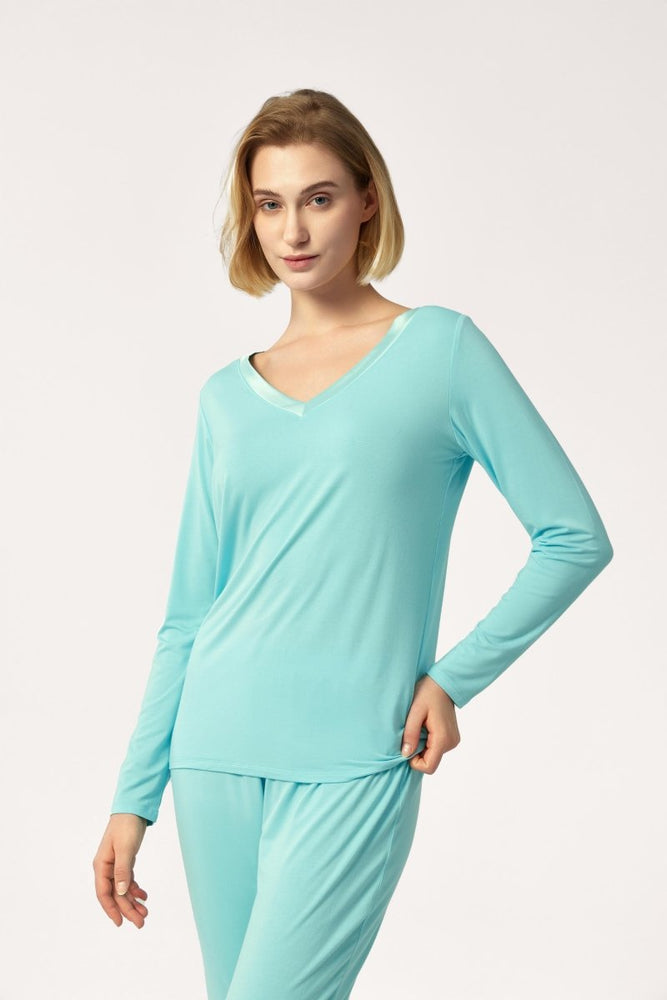 
                  
                    GYS Bamboo Minimalist V - Neck Pajama Set - GYS
                  
                